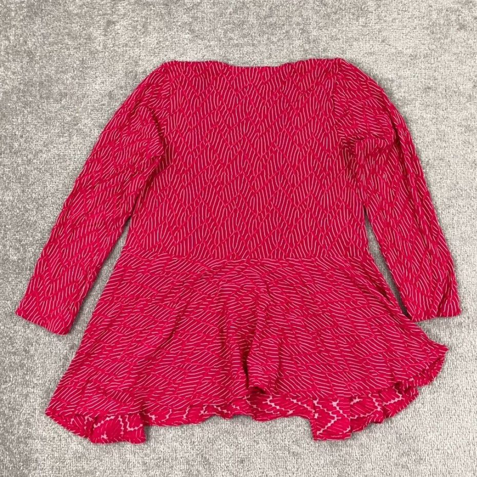Habitat HABITAT Clothes To Live In Blouse Top Womens Medium Pink White Stretch Pullover Size M / US 6-8 / IT 42-44 - 7 Thumbnail