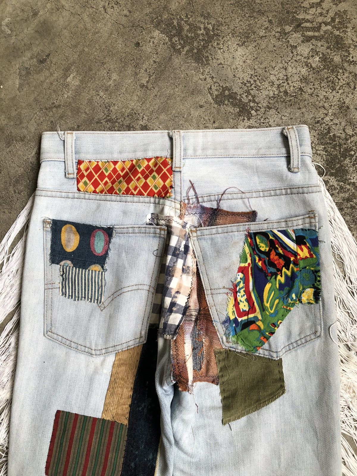 Levi's Vintage Clothing Vintage 1970 levis 517 orange tab custom patch and fringe Size 28" / US 6 / IT 42 - 8 Thumbnail