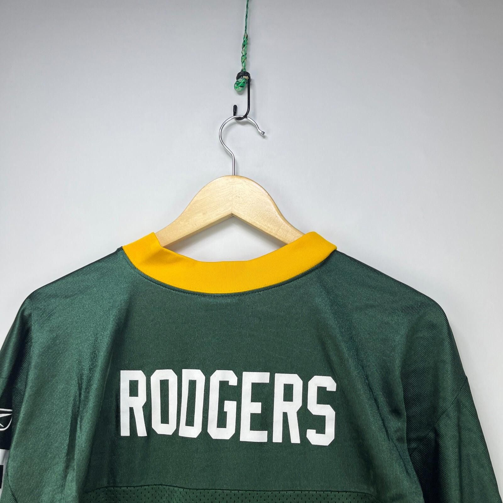 Reebok Vintage Green Bay Packers Jersey Reebok Aaron Rogers Large Size ONE SIZE - 9 Thumbnail