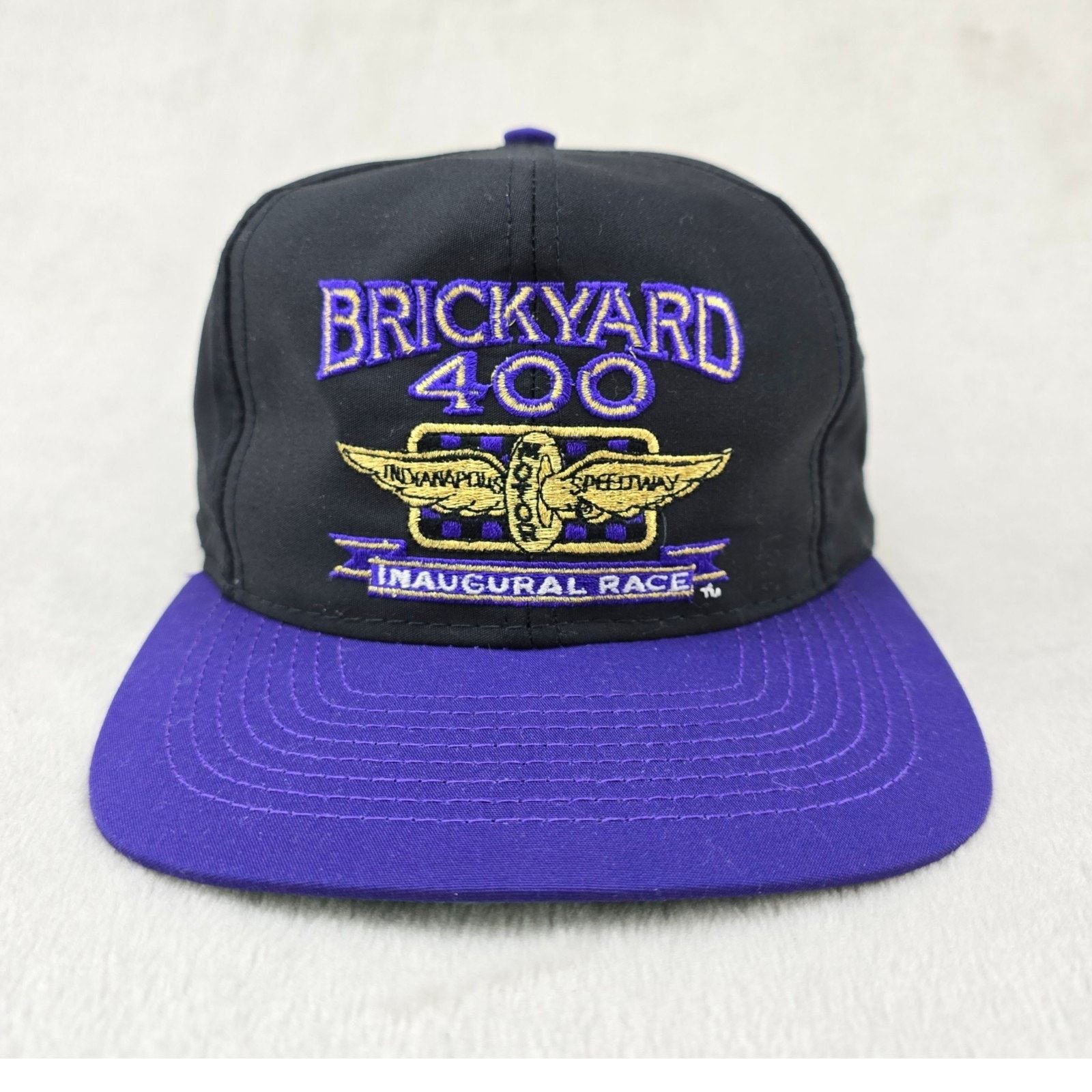 Logo 7 Vintage Nascar Brickyard 400 Snapback Hat Logo 7 90s Size ONE SIZE - 1 Thumbnail