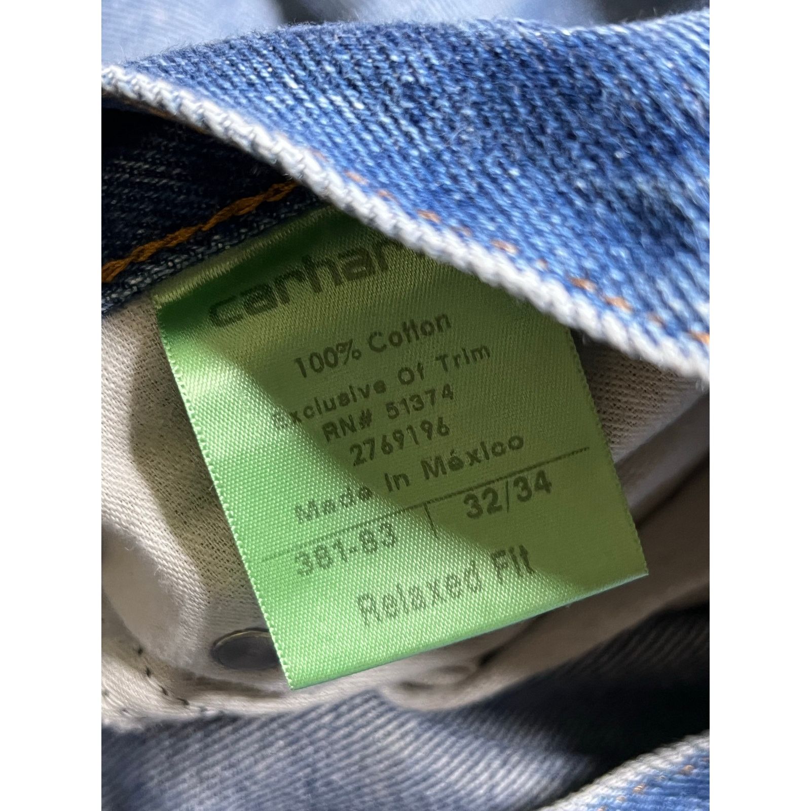 Carhartt Vintage Carhartt Sz 32x34 Men’s Blue Denim Jeans Y2K Distres Size US 32 / EU 48 - 5 Thumbnail