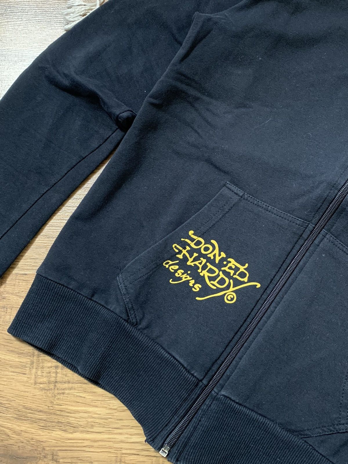 Ed Hardy VINTAGE ED HARDY BY CHRISTIAN AUDIGIER 2000s ZIP UP HOODIE Size L / US 10 / IT 46 - 7 Thumbnail