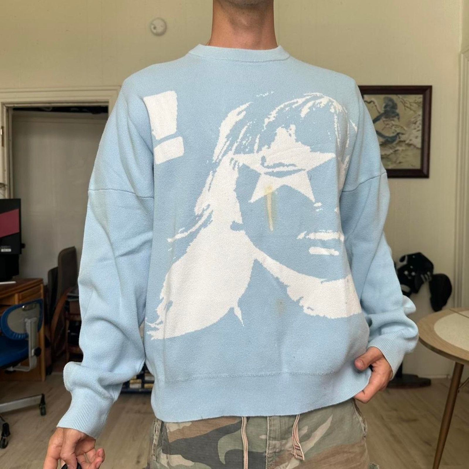 Other Streetwear Omnee World Star Girl Knit Pulllver AOP Sweater Size US L / EU 52-54 / 3 - 3 Thumbnail