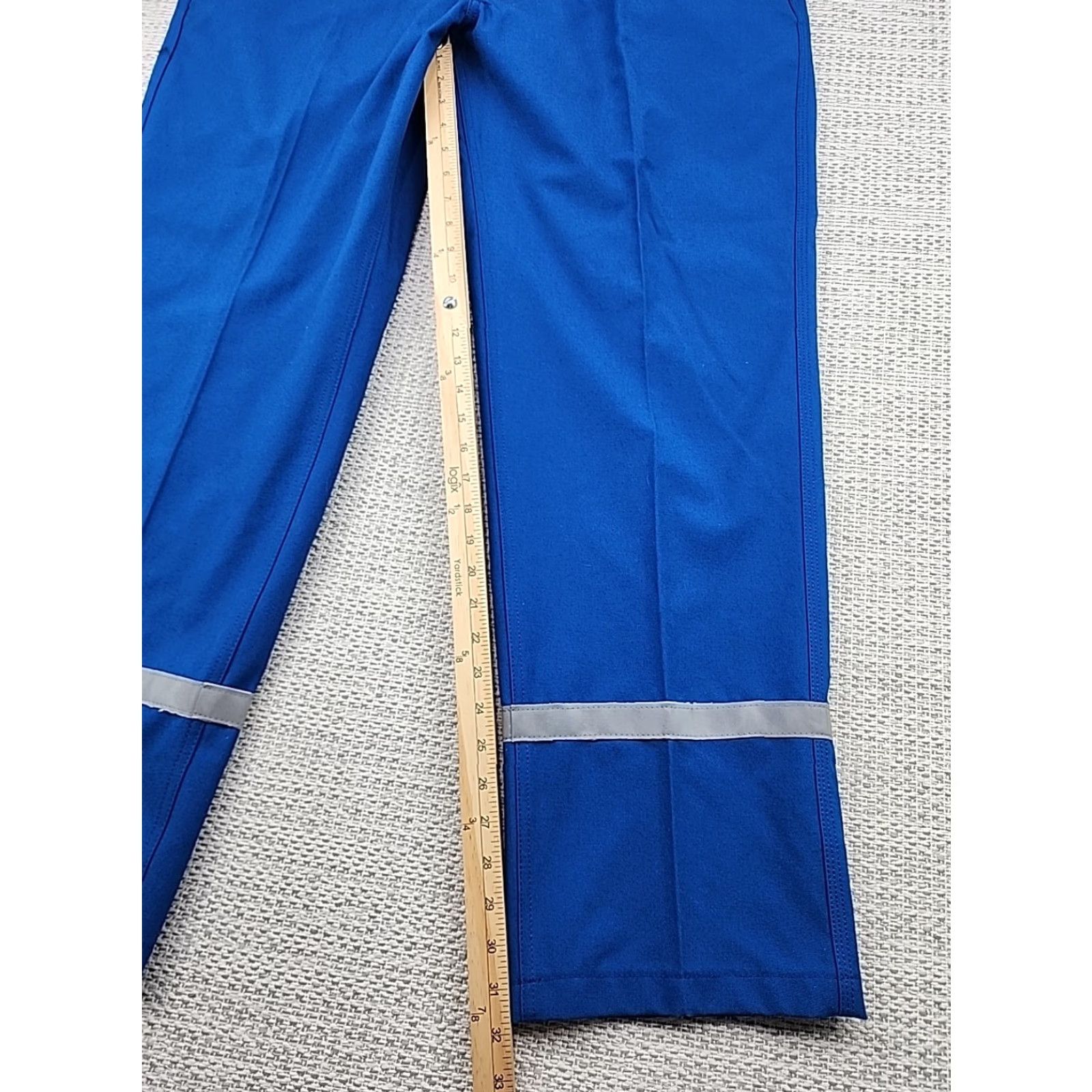 Vintage Workrite FR Pants 44x33 Blue Flame Resistant Nomex 2112 Cat 1 Arc 6.6 Mens Pants Blue Nomex 44 33 Arc Rated Workrite FR Size US 44 / EU 60 - 7 Thumbnail