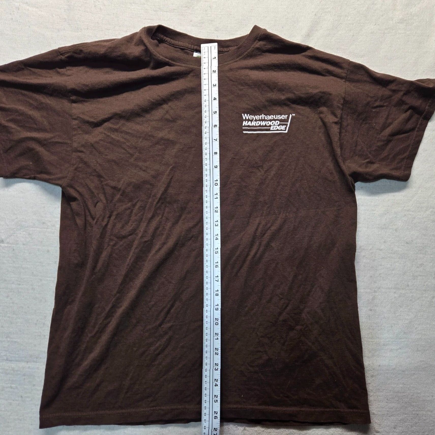 Vintage Weyerhaeuser Solid T-Shirt Adult XL Brown USA Lightweight Mens Size US XL / EU 56 / 4 - 7 Thumbnail