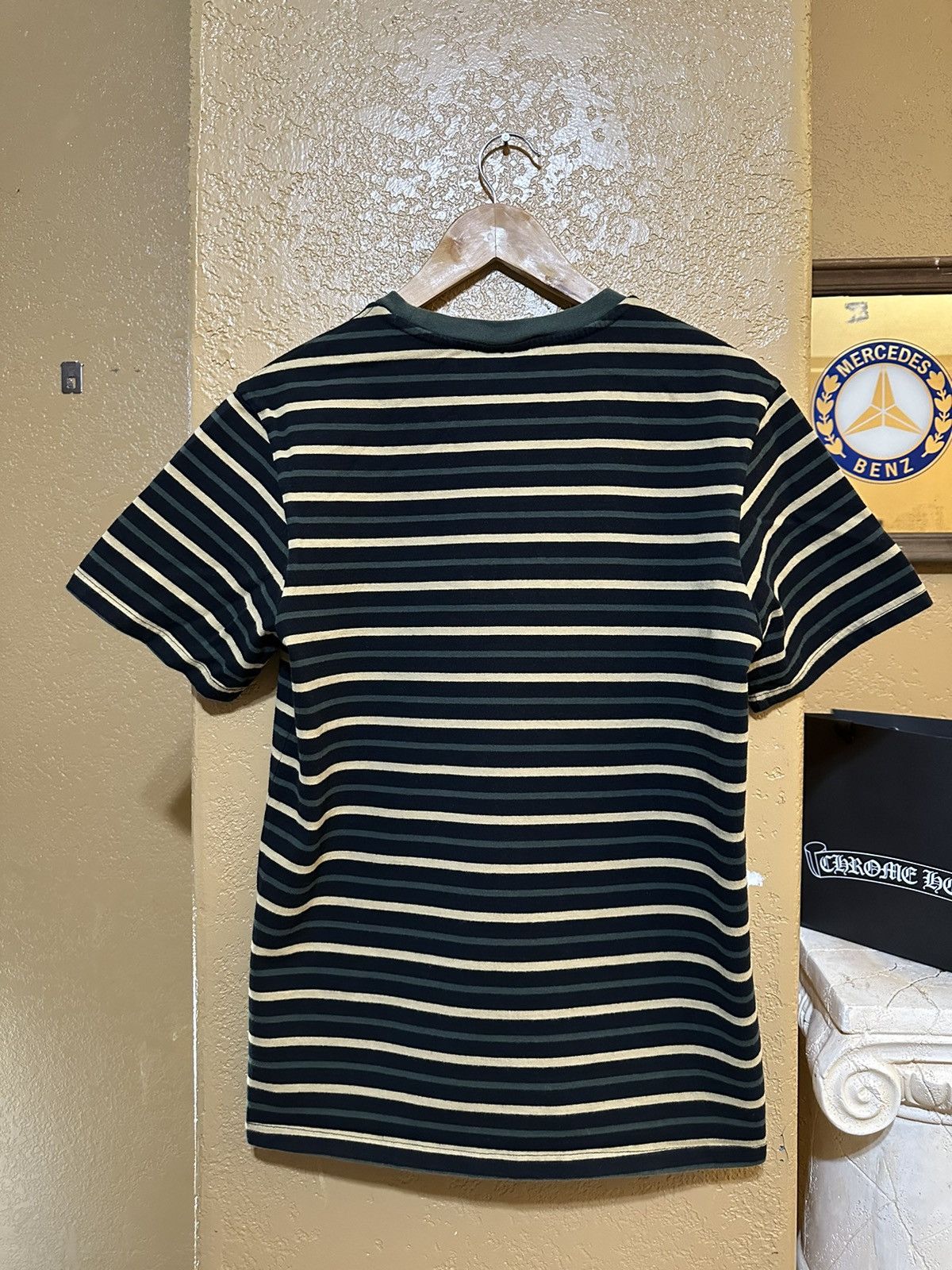 Huf 💨 HUF Striped T Shirt Y2K Skate Size US M / EU 48-50 / 2 - 3 Thumbnail