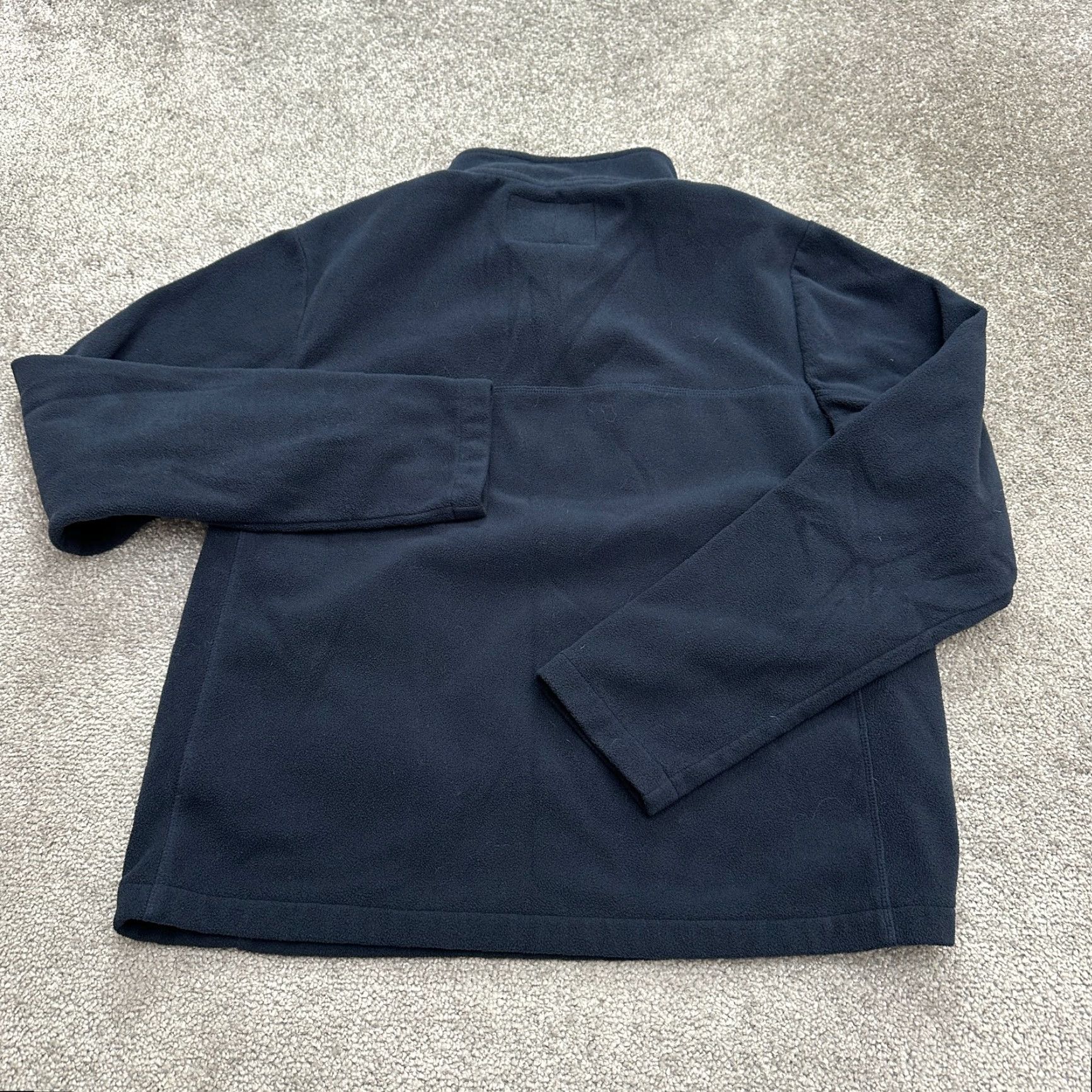 Lands' End Lands' End Anyweather Fleece Jacket Medium Navy Blue 1/4 Zip Outdoor Hiking Mens Size US M / EU 48-50 / 2 - 2 Thumbnail