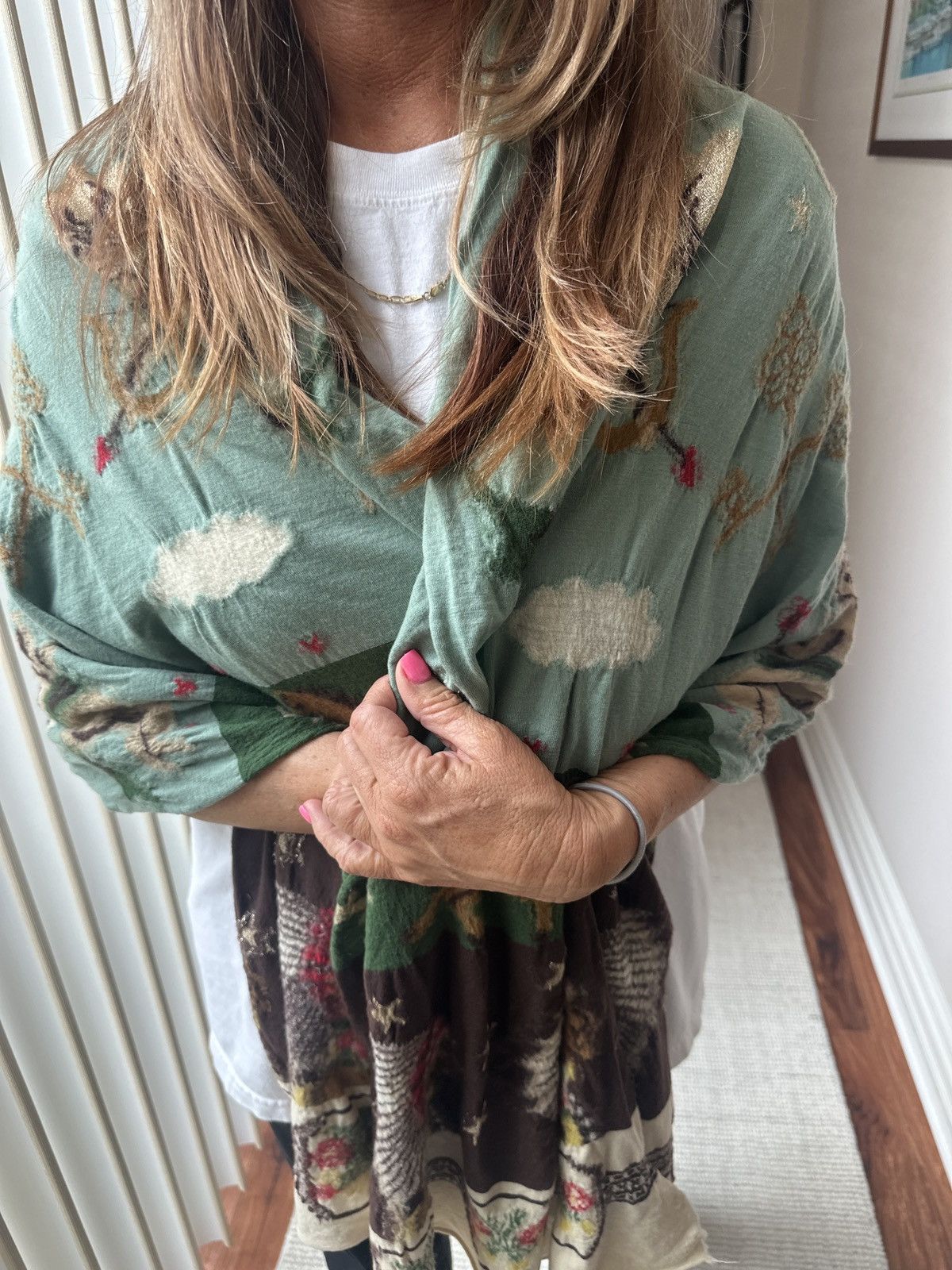 Kapital Kapital indian angel horse shawl scarf Size ONE SIZE - 2 Thumbnail