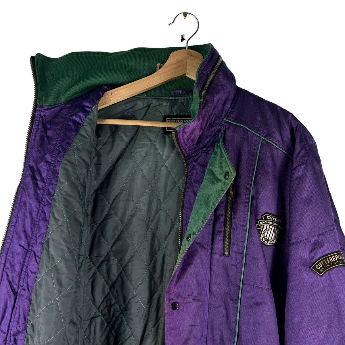 Japanese Brand 🔥Vintage Bomber Jacket Nylon Cutter Sports Racing Concept Size US S / EU 44-46 / 1 - 10 Thumbnail