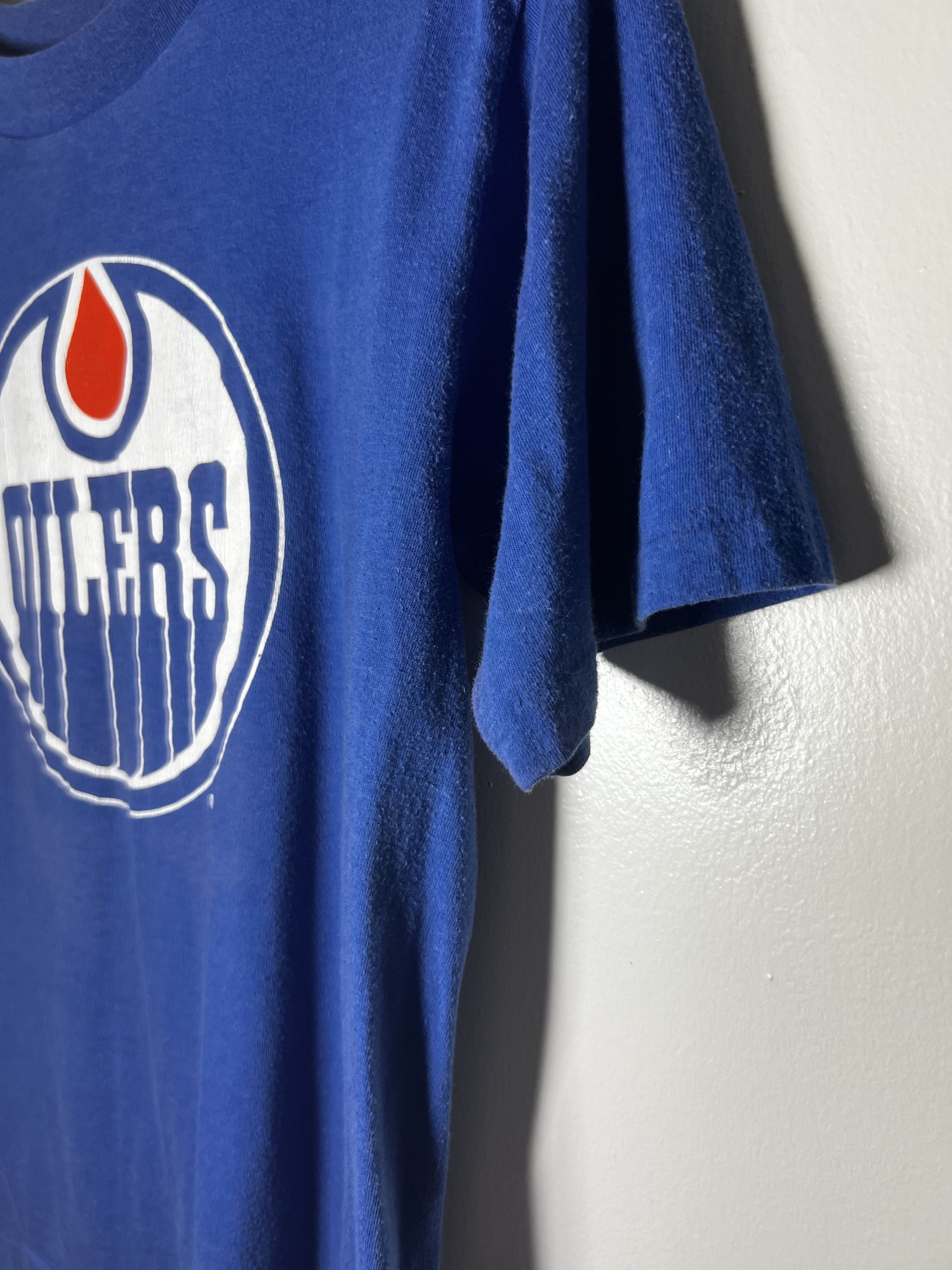 Vintage Vintage 1970's-1980's Oilers Hockey Team Sports Logo T-Shirt Size US M / EU 48-50 / 2 - 4 Thumbnail