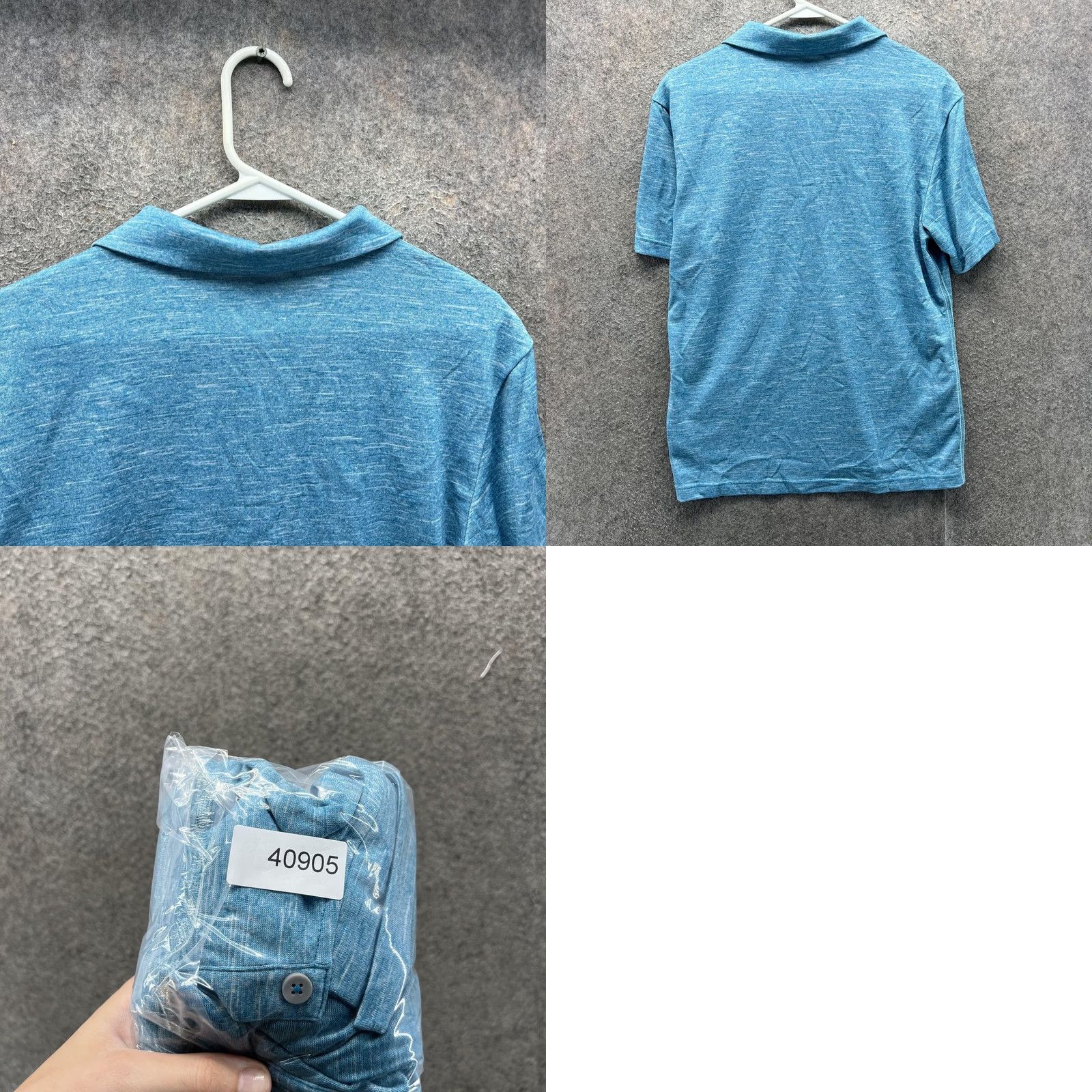 Adidas Adidas Golf Polo Shirt Mens Small Blue Heather Solid Performance Tagless Casual Shirt Size US S / EU 44-46 / 1 - 8 Thumbnail
