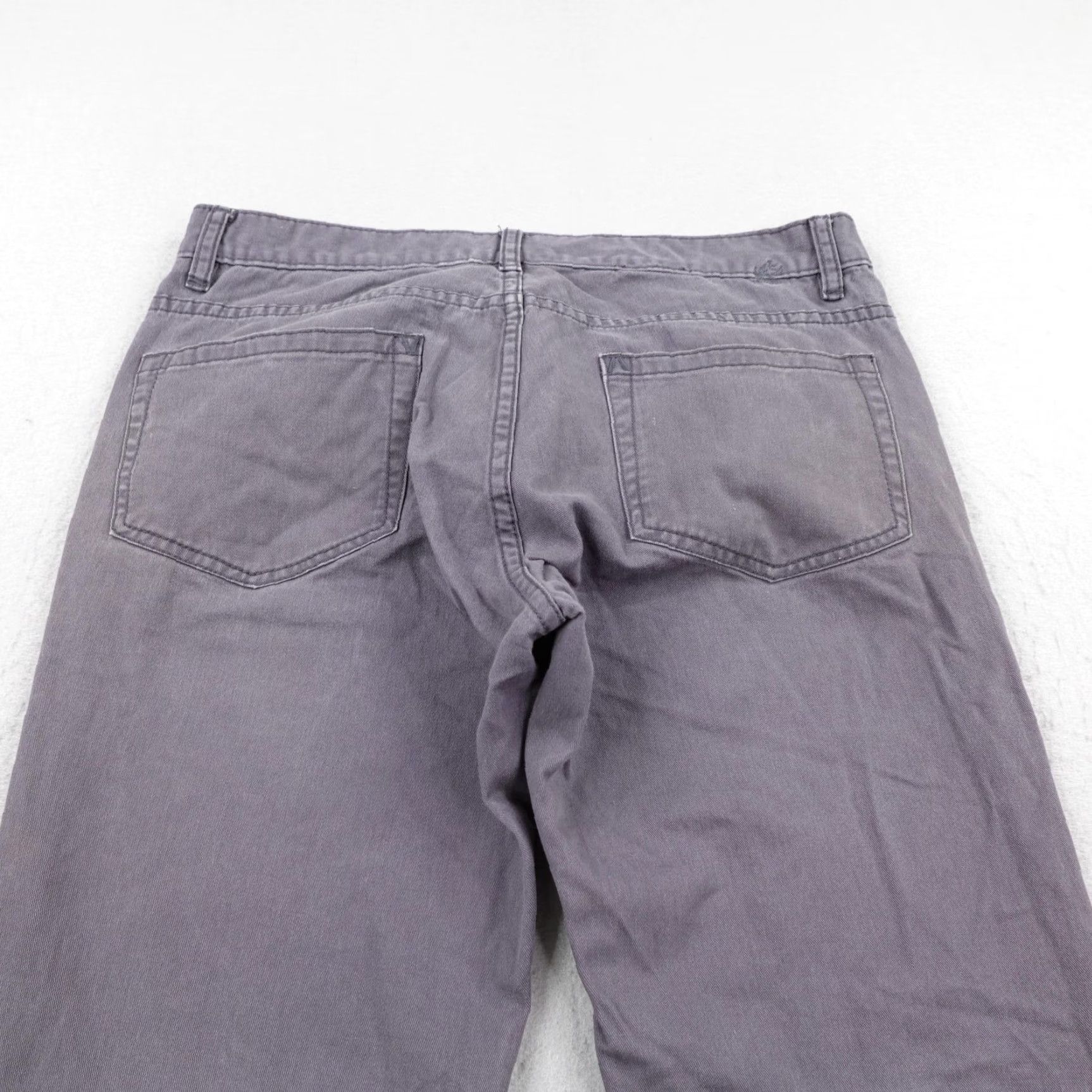 RVCA RVCA Pants Mens 33 Gray Chino Distressed Grunge Skater Leather Leo Romero Size US 33 - 6 Thumbnail