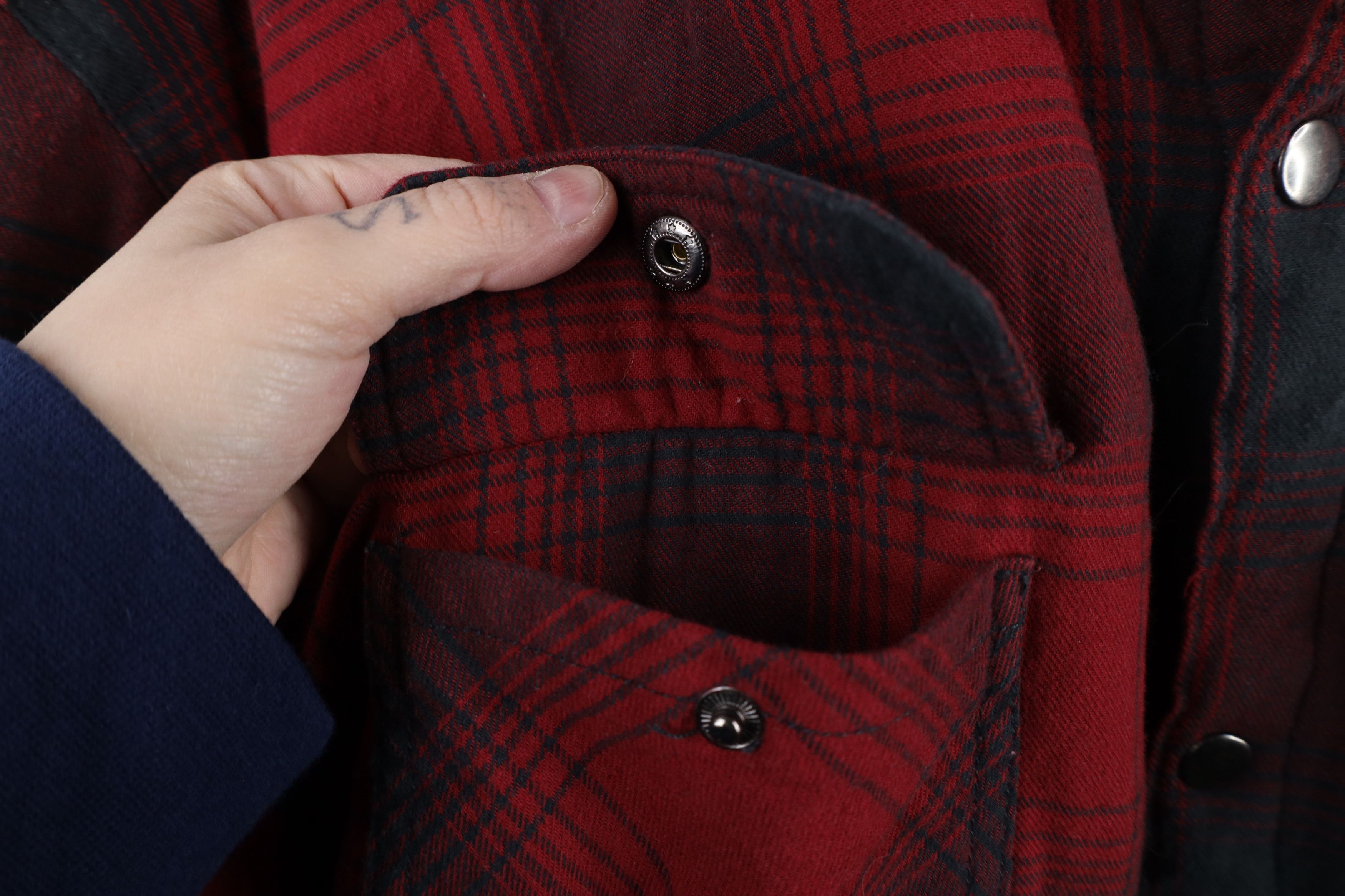 Vintage Vintage 90s Big Mac Pile Fleece Lined Flannel Shirt Jacket Size US XXL / EU 58 / 5 - 5 Thumbnail