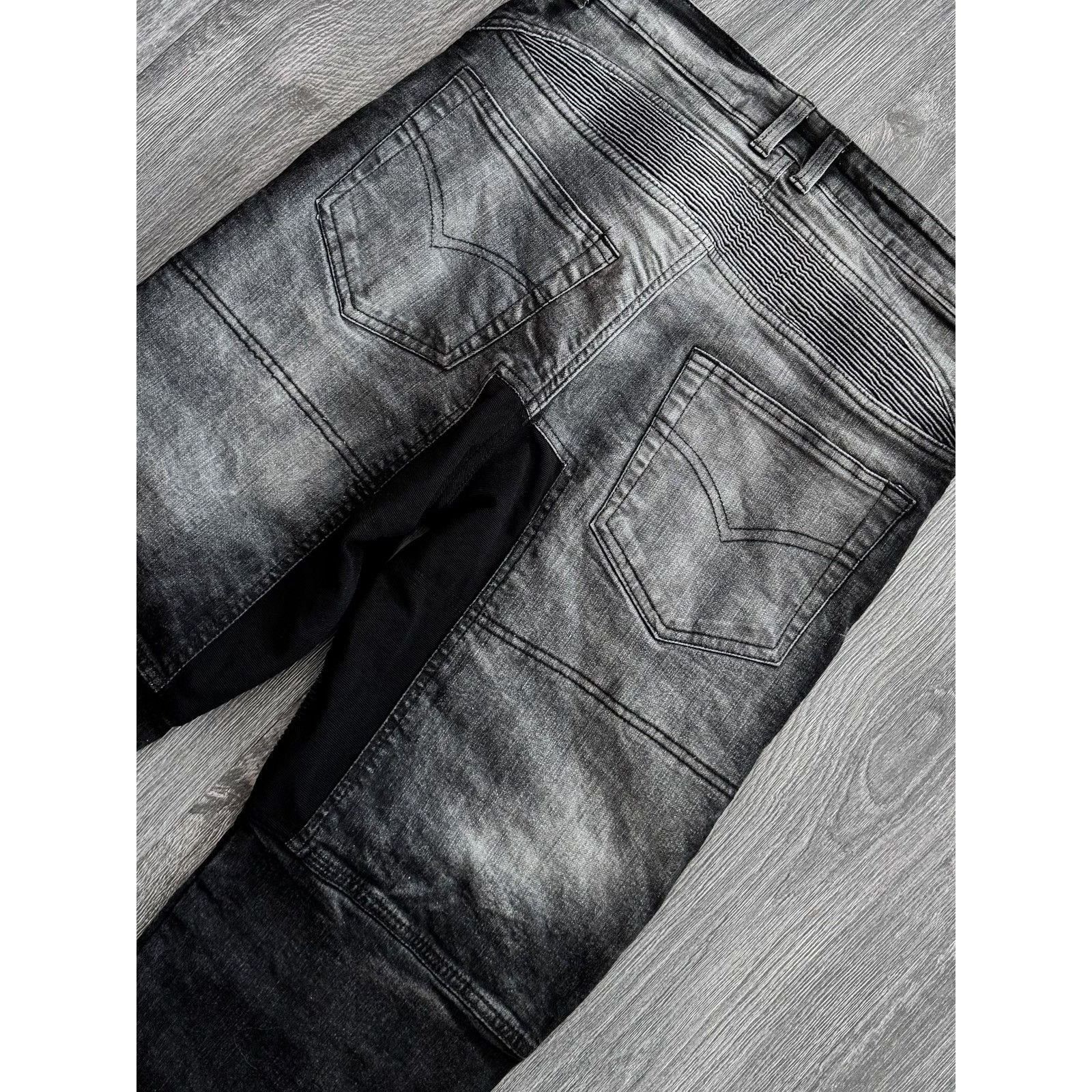 Japanese Brand Y2K Vintage Balenciaga /Amiri Style Zip Jeans Size US 32 / EU 48 - 7 Thumbnail