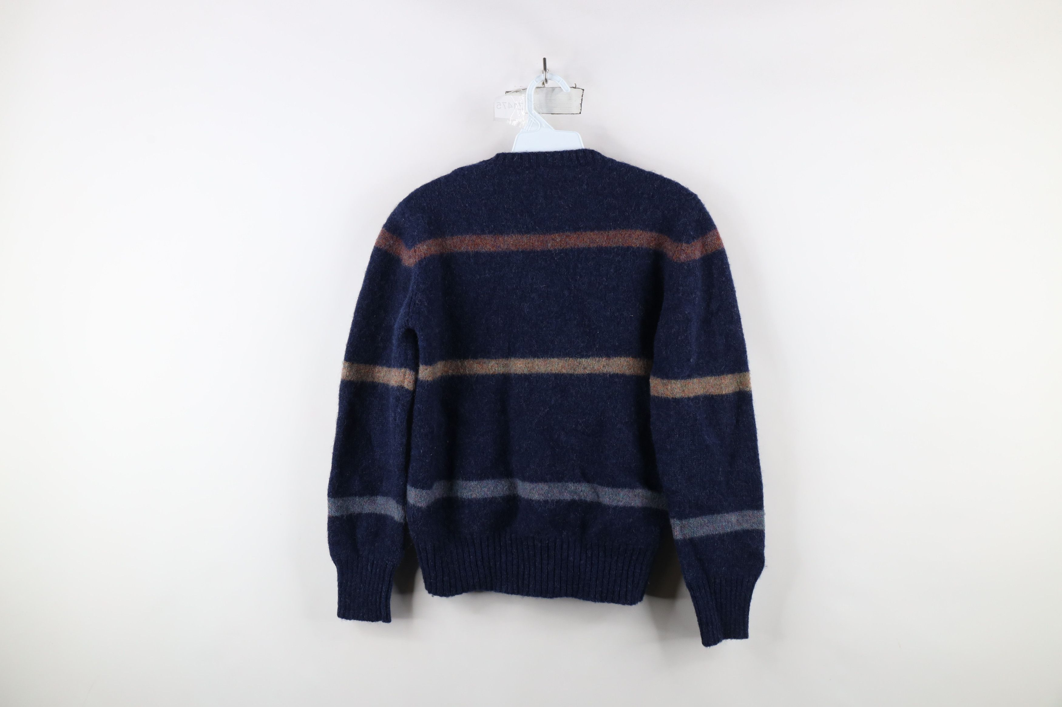 Ralph Lauren × Vintage Vintage 90s Chaps Ralph Lauren Argyle Striped Knit Sweater Size L / US 10 / IT 46 - 9 Thumbnail