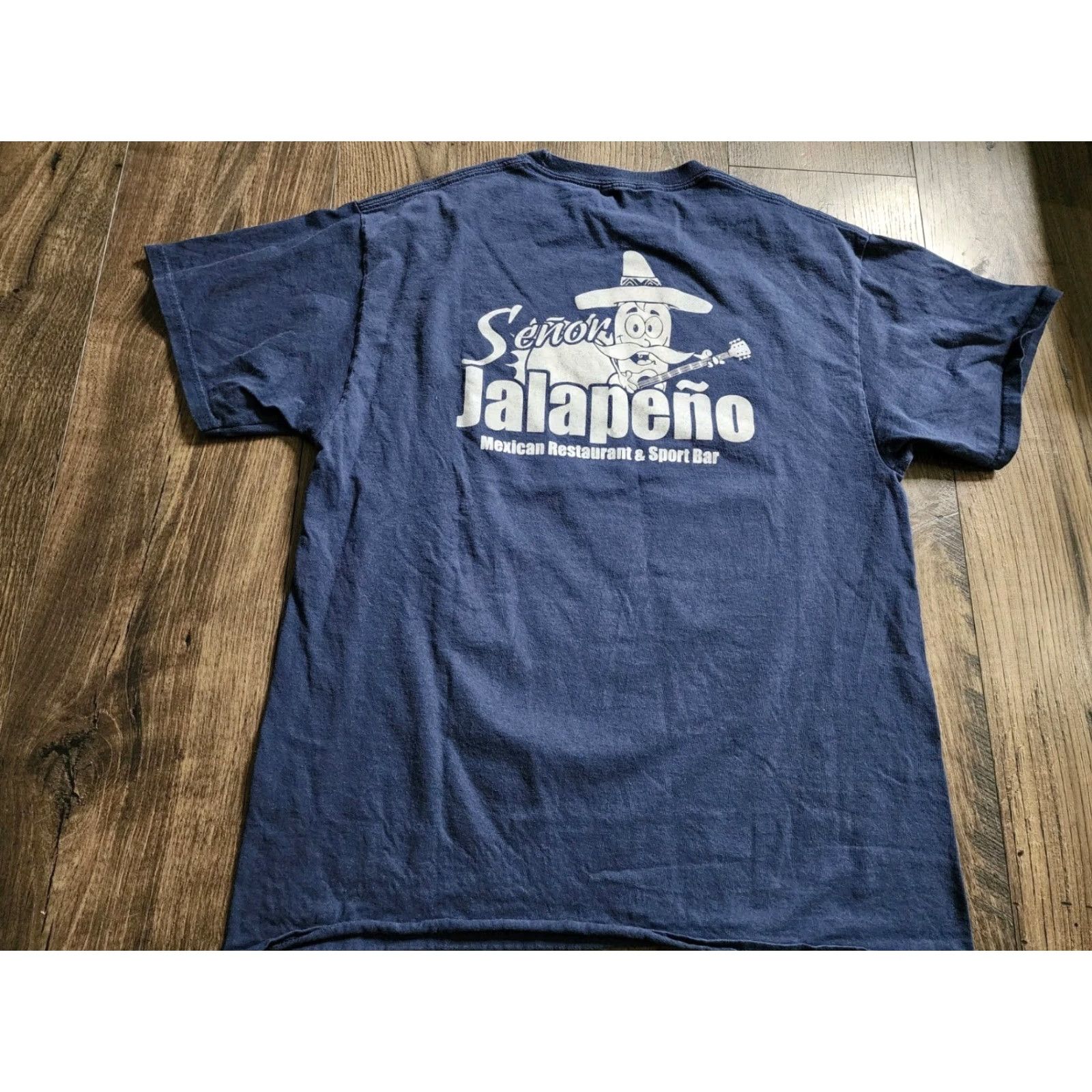 Vintage Mens M Cinco De Mayo Senior Jalapeño Restaurant Avon Park FL T Shirt 2 Sided Size US M / EU 48-50 / 2 - 2 Thumbnail