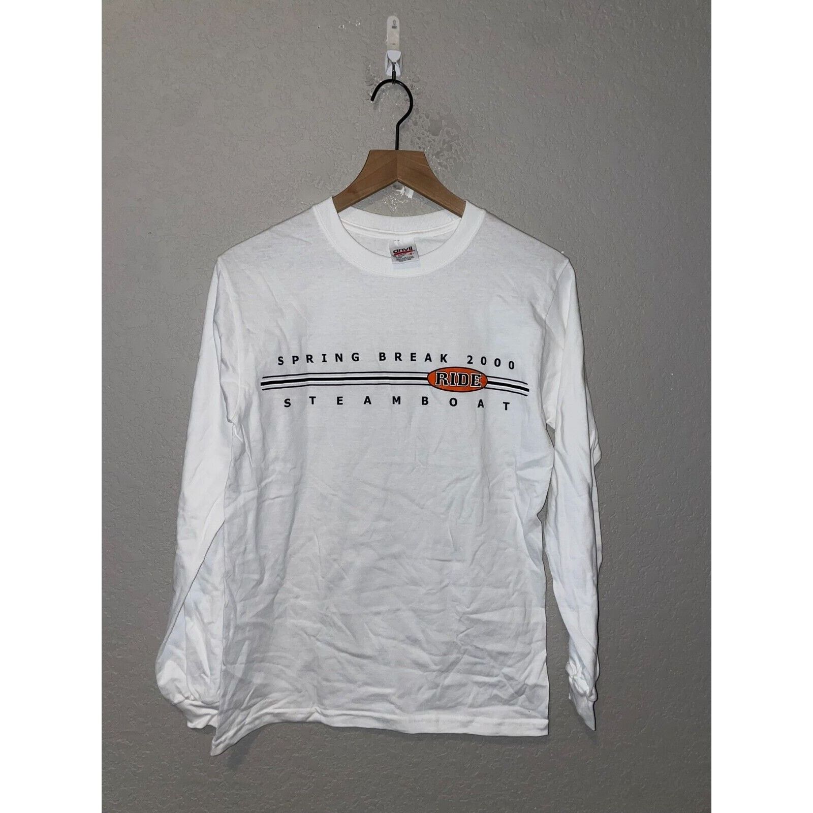 Anvil Vintage Steamboat Long Sleeve Shirt Spring Break Ski 90s S Size US S / EU 44-46 / 1 - 1 Thumbnail