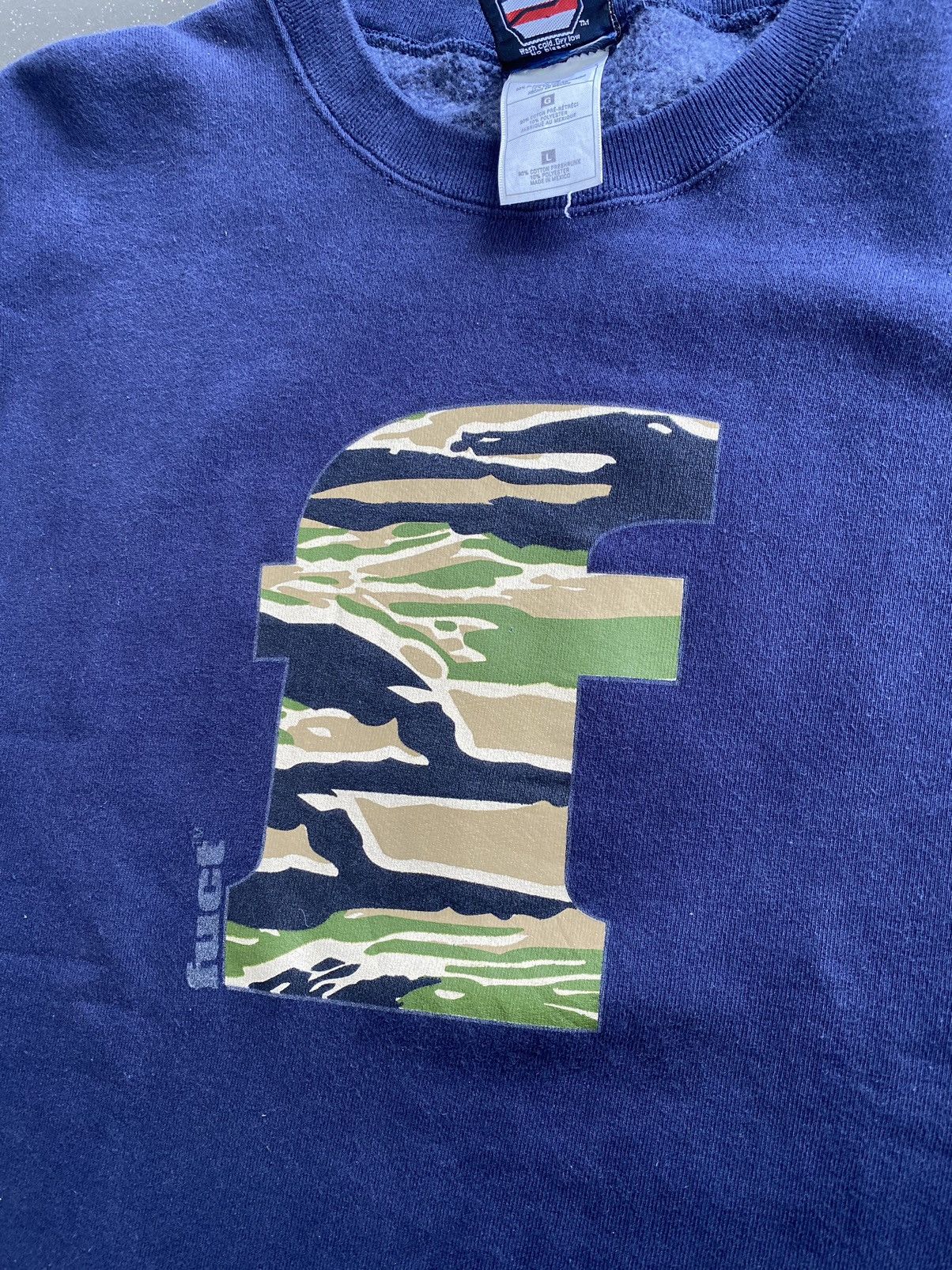 FUCT Fuct F logo tiger stripe crewneck Size US L / EU 52-54 / 3 - 2 Thumbnail