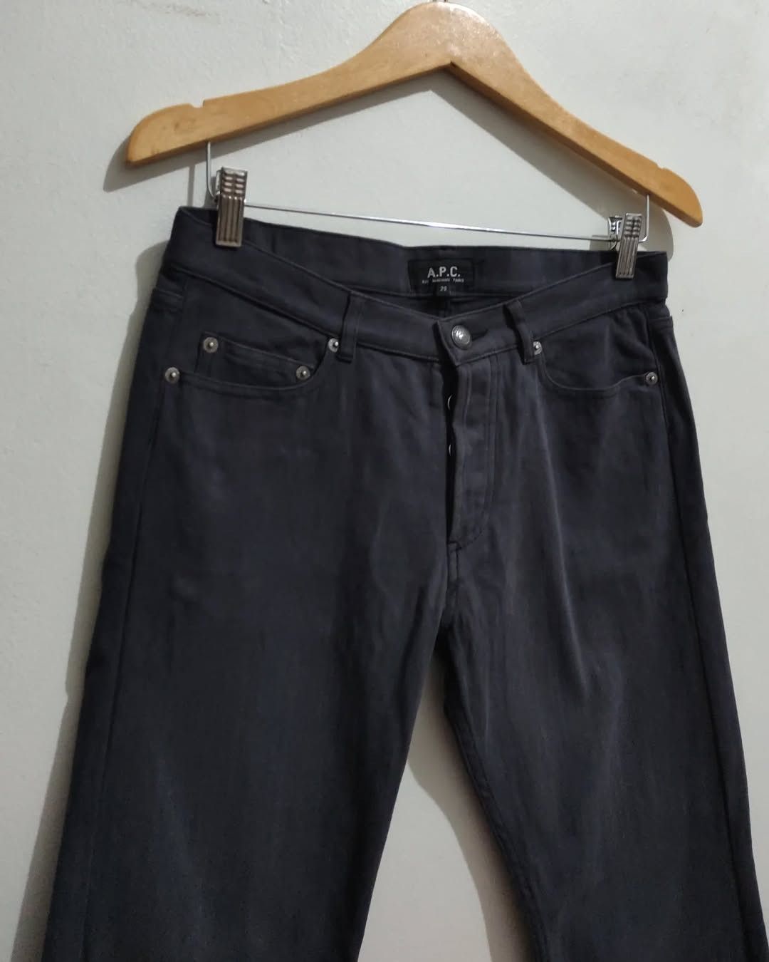 A.P.C. × Designer × Japanese Brand Vintage A.P.C. Gray Slim fit Jeans Size US 30 / EU 46 - 6 Thumbnail