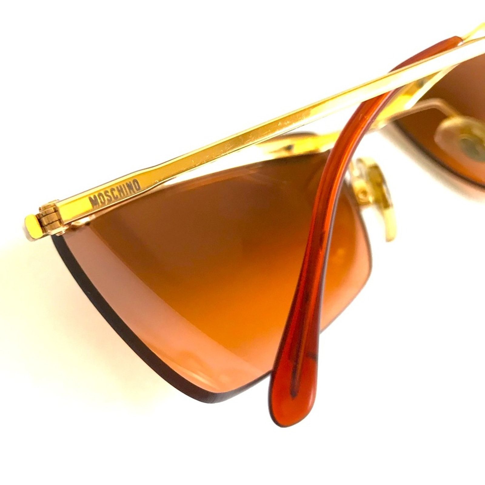 Moschino MOSCHINO 1990's Rimless Iridescent ROSE GOLD Sunglasses Size ONE SIZE - 10 Thumbnail