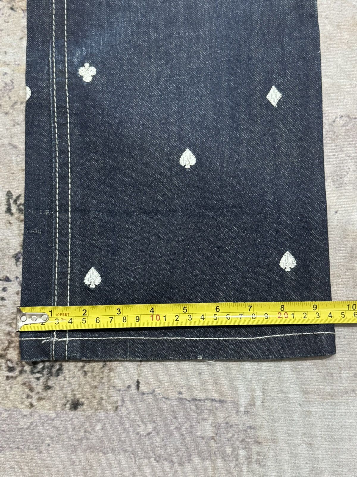 If Six Was Nine JOISM - full mini envroieded jeans Size US 35 - 12 Thumbnail