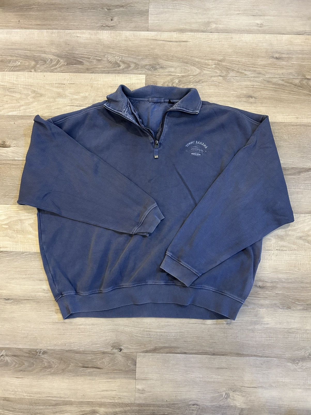 Tommy Bahama Vintage 90s Tommy Bahama quarter zip Size US XXL / EU 58 / 5 - 4 Thumbnail