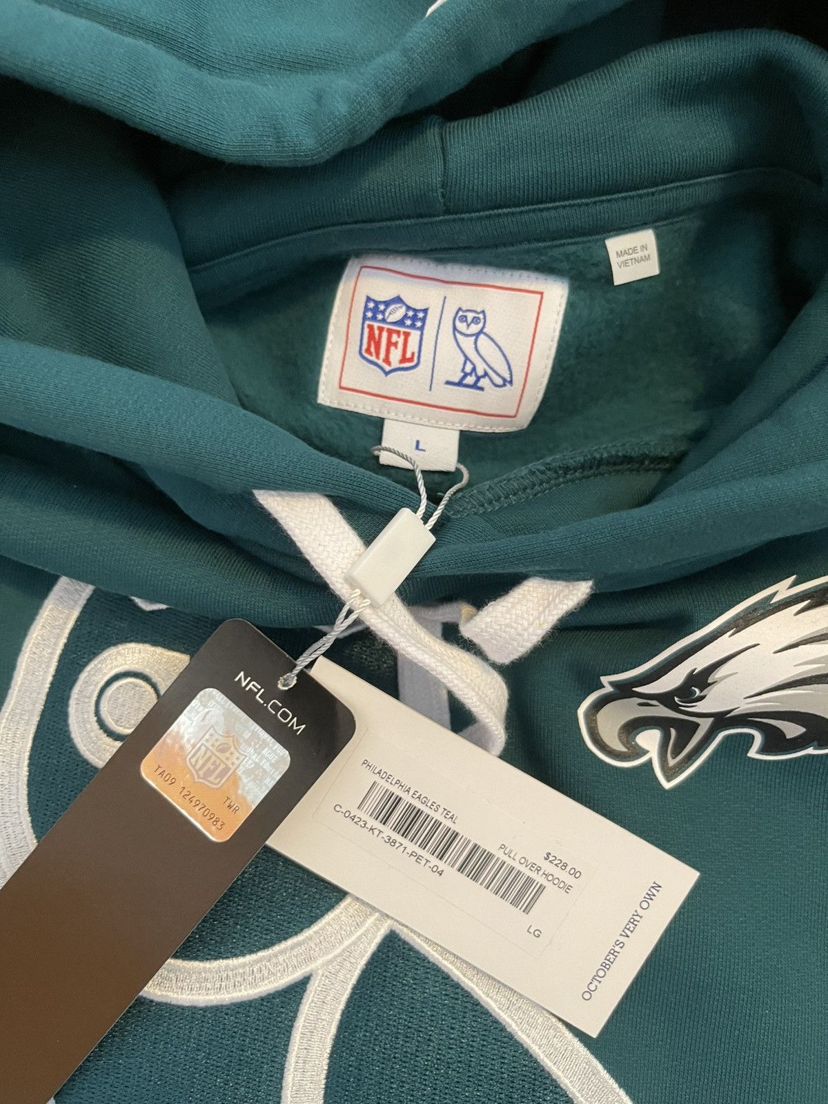 NFL NFL x OVO Eagles hoodie Size US L / EU 52-54 / 3 - 3 Thumbnail