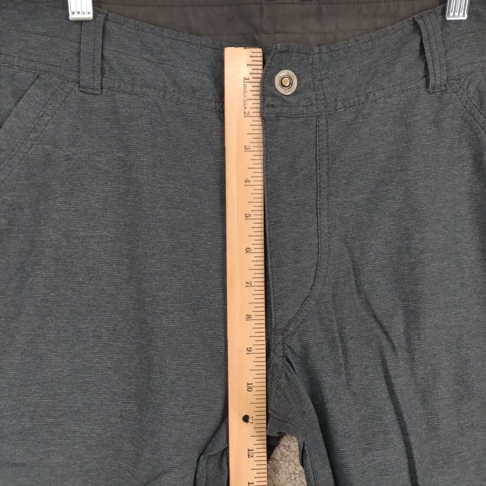 Vintage Kuhl Deceptr Pants Mens 36x32 Gray Chino Stretch Nylon Polyester Spandex Canvas 5-Pocket Regular Size US 36 / EU 52 - 3 Thumbnail