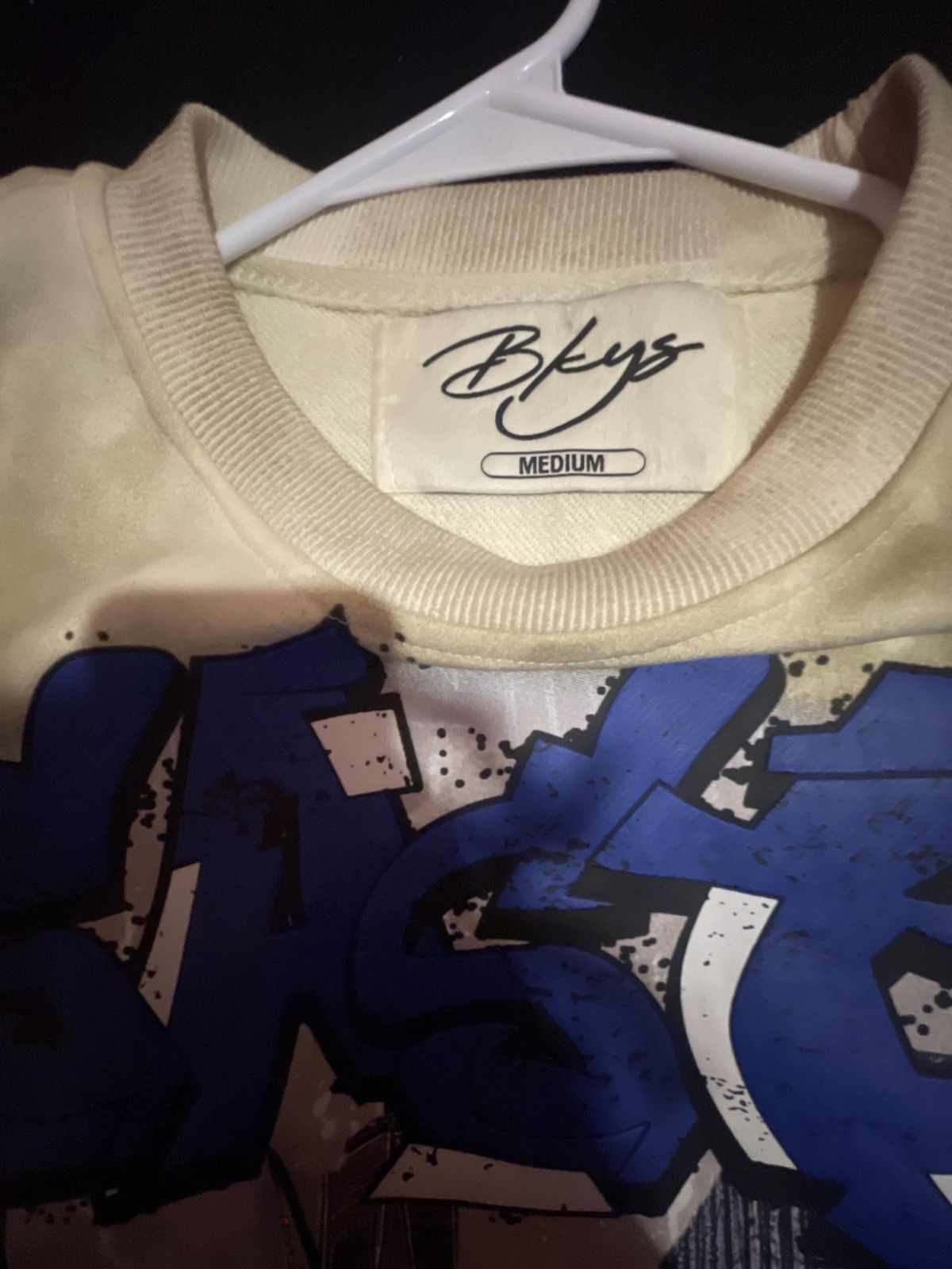 Other Bkys beige and blue graphic tee Size US M / EU 48-50 / 2 - 2 Thumbnail