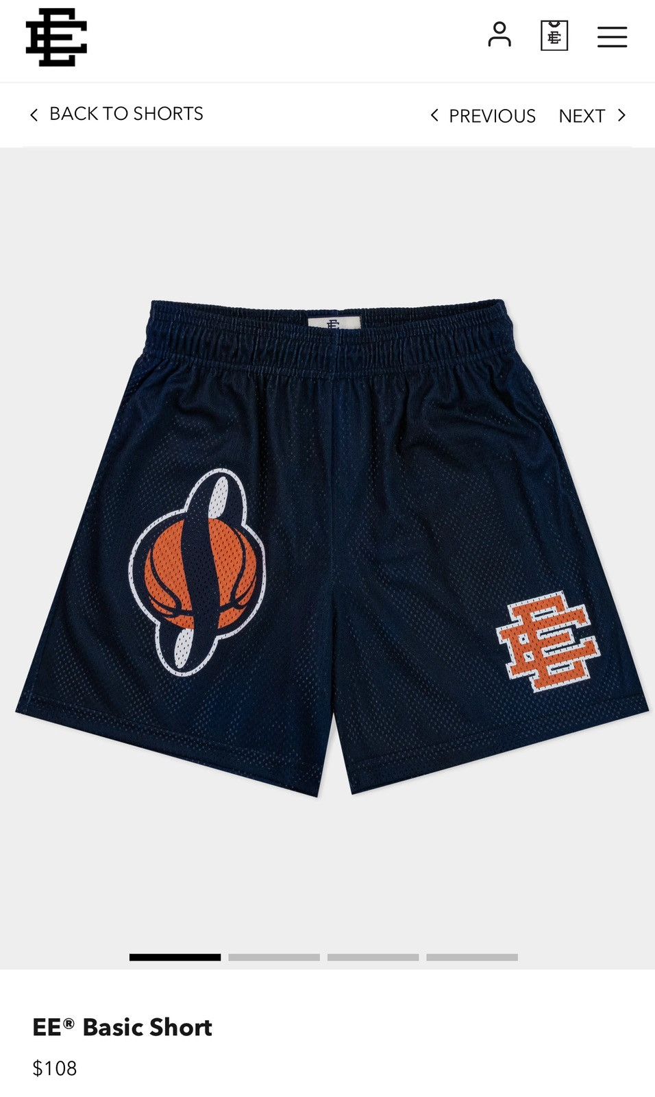 Eric Emanuel × NCAA Eric Emanuel Syracuse University Basic Shorts Large Size US 34 / EU 50 - 7 Thumbnail