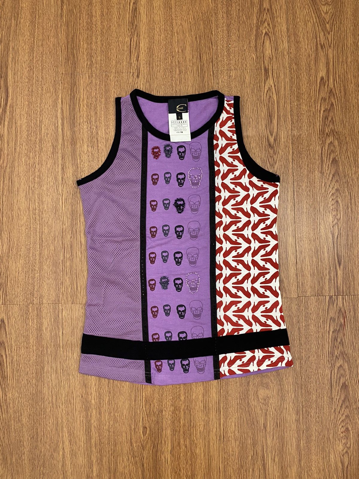 Image of Archival Clothing x Just Cavalli Archival Sleeveless in Purple, Men's (Size Small)