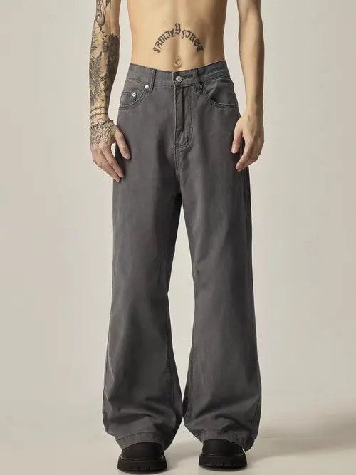 Japanese Brand Retro vibe casual straight work jeans Size US 33 - 3 Thumbnail