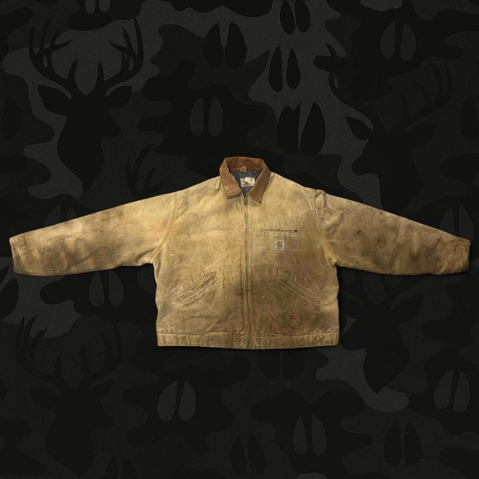 Carhartt × Vintage Carhartt Detroit Jacket J43 ONX Onyx Size XL