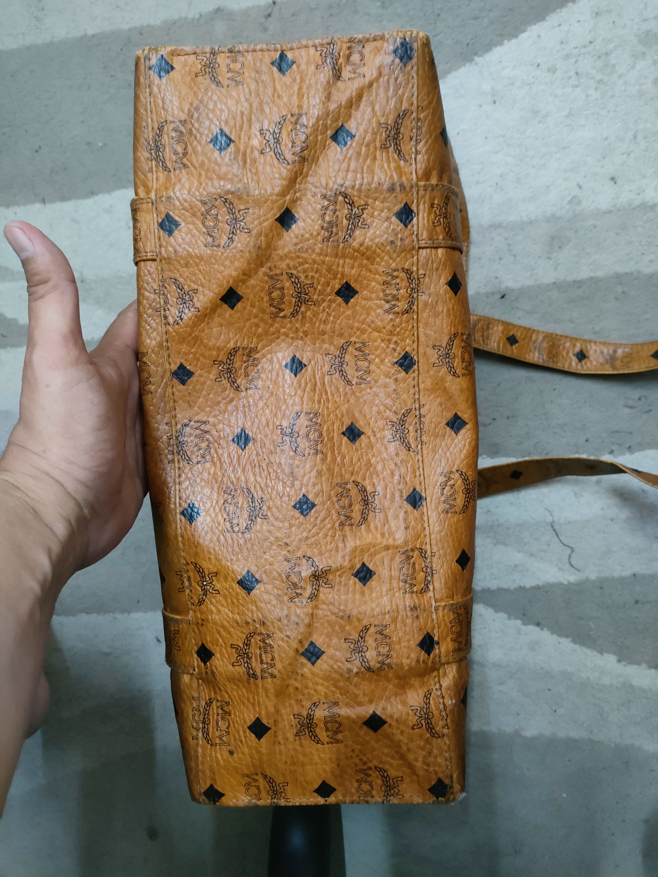 MCM × Vintage Vintage MCM Monogram Tote Bag Size ONE SIZE - 4 Thumbnail