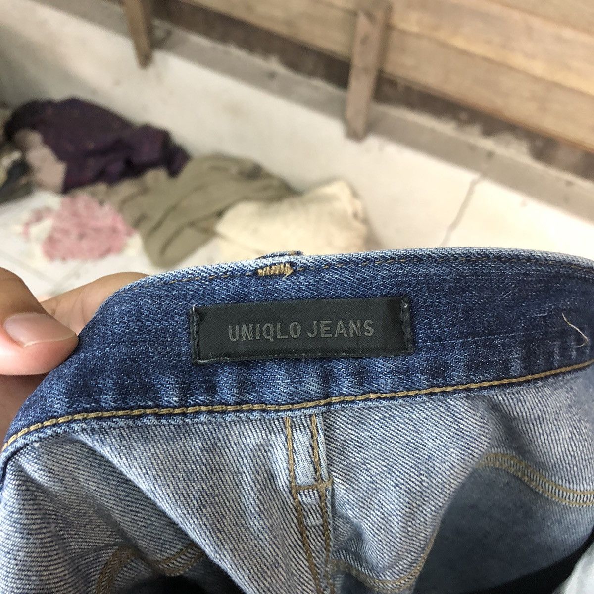Faded Glory Uniqlo faded japan Jeans Blue Denim Pants #7310 Size US 32 / EU 48 - 20 Thumbnail