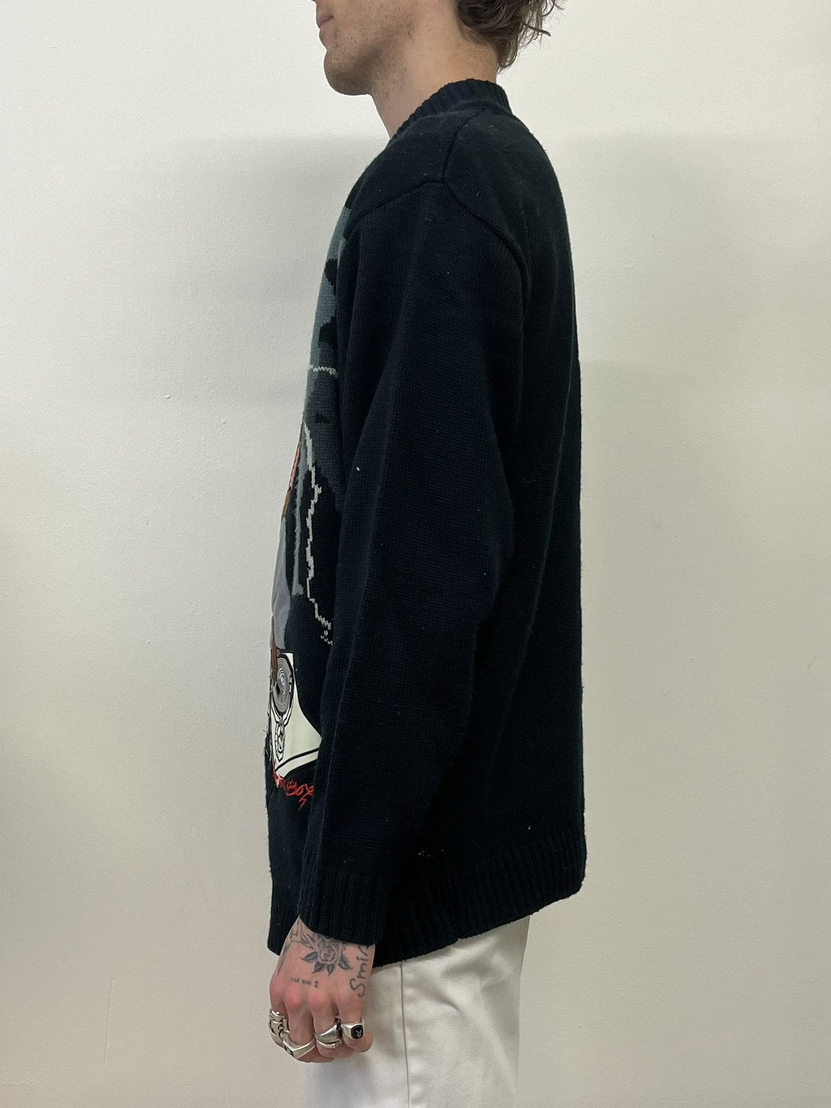 Vintage 90s DJ Sweater Size US L / EU 52-54 / 3 - 2 Thumbnail