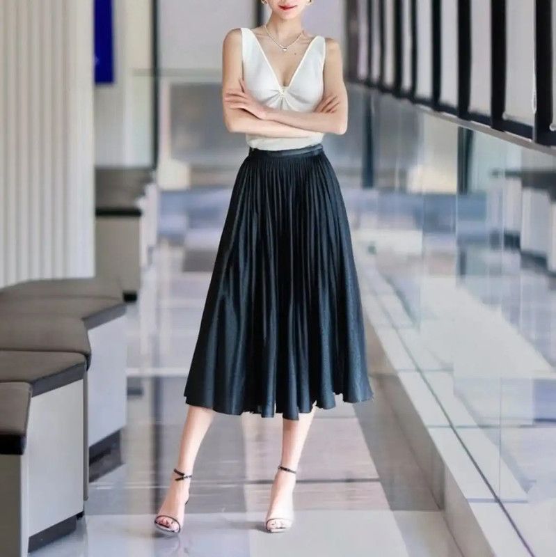 Dior Dior Pleated Midi Skirt for Women 0089 Size 22" - 1 Thumbnail