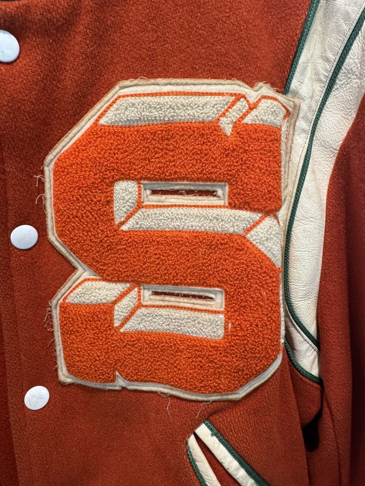 Vintage Vintage 50s Red Varsity Letterman Jacket Union made in USA Size US S / EU 44-46 / 1 - 9 Thumbnail