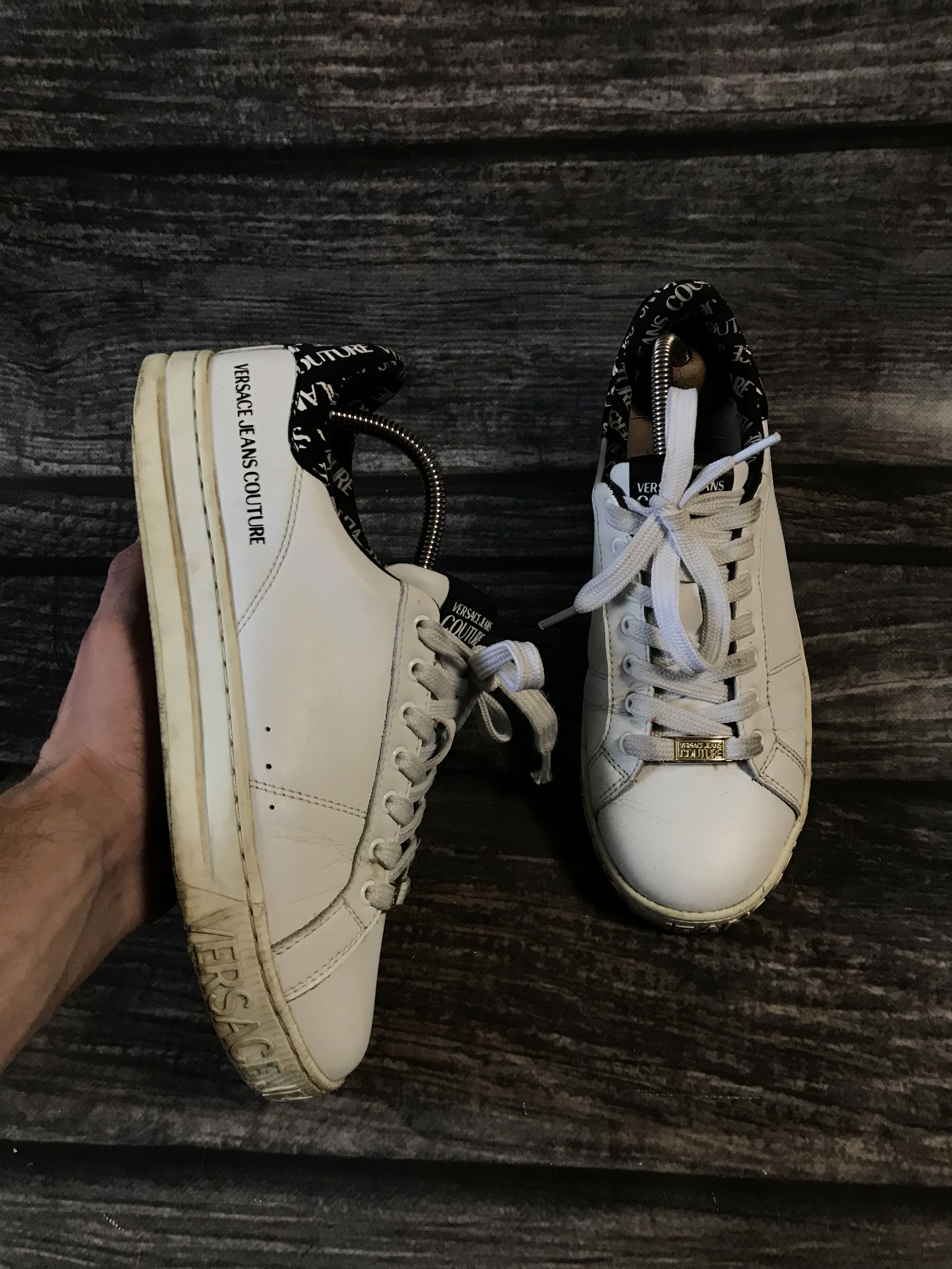 Versace Versace Couture Basic Leather Low Sneakers Size US 8 / EU 41 - 4 Thumbnail