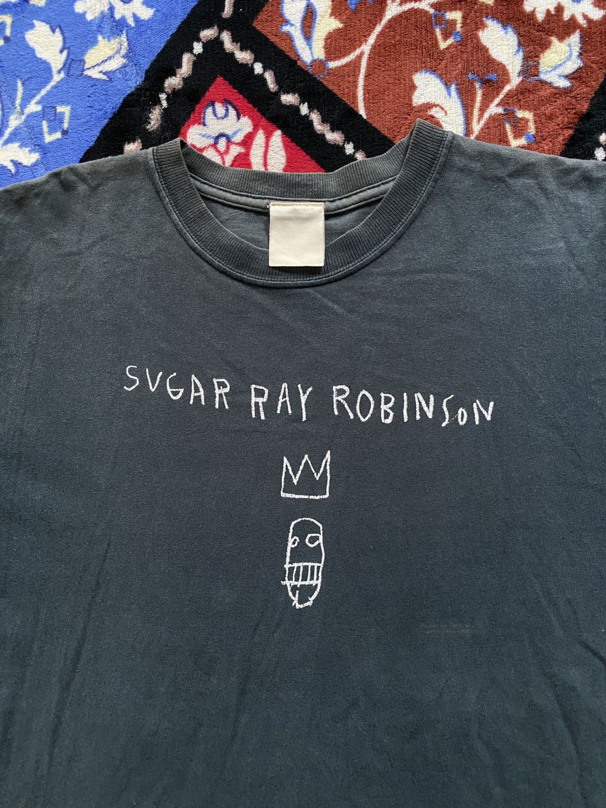 Jean-Michel Basquiat Vintage Jmb Sugar Ray Robinson Tshirt Faded Size US M / EU 48-50 / 2 - 2 Thumbnail