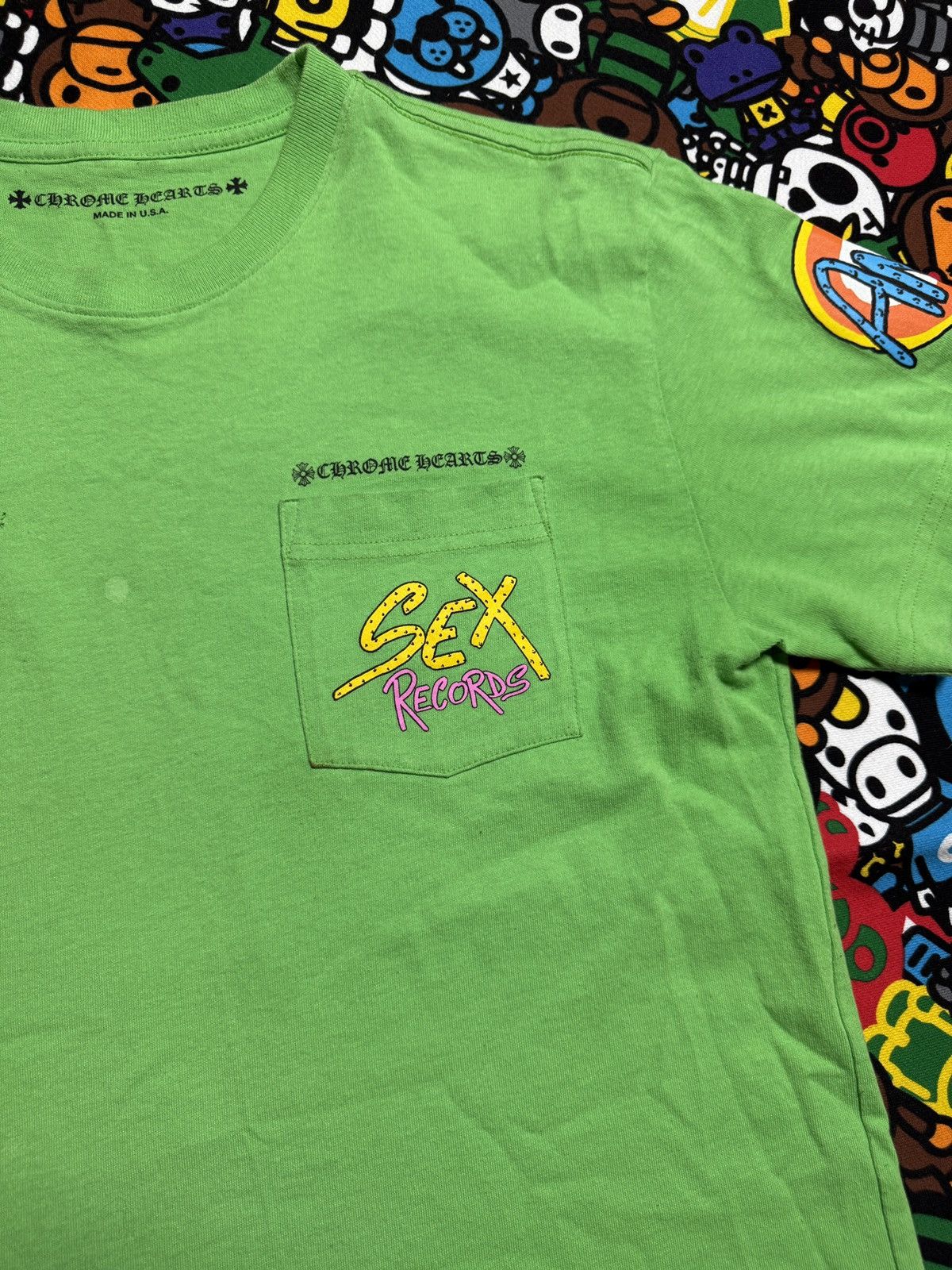 Chrome Hearts Chrome Hearts Matty Boy Green Records Logo Tee Size US M / EU 48-50 / 2 - 4 Thumbnail