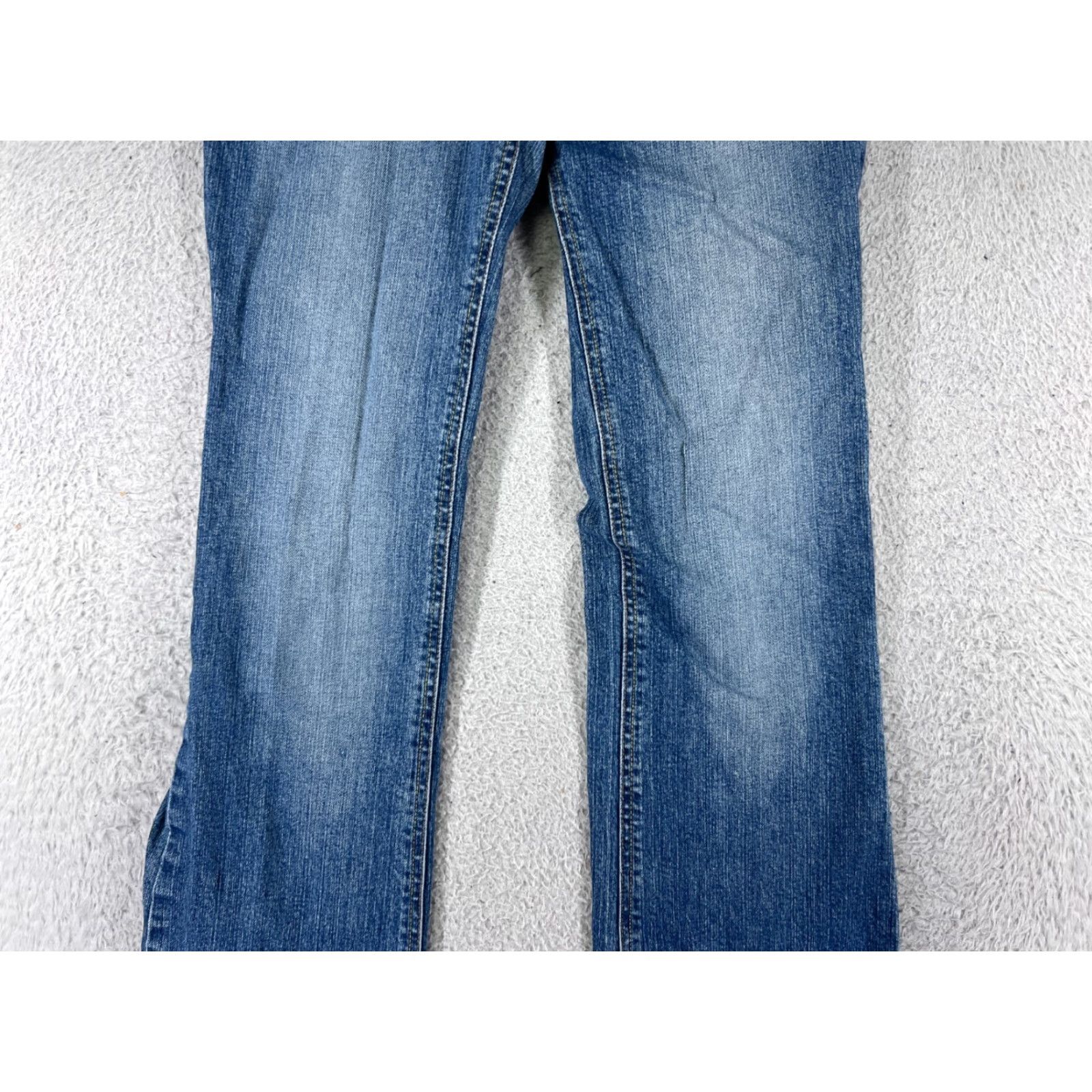 Denime Kika Jeans Womens 3 Blue Denim Flared Low Rise 5-Pocket Stretch Cotton Size 26" / US 2 / IT 38 - 5 Thumbnail
