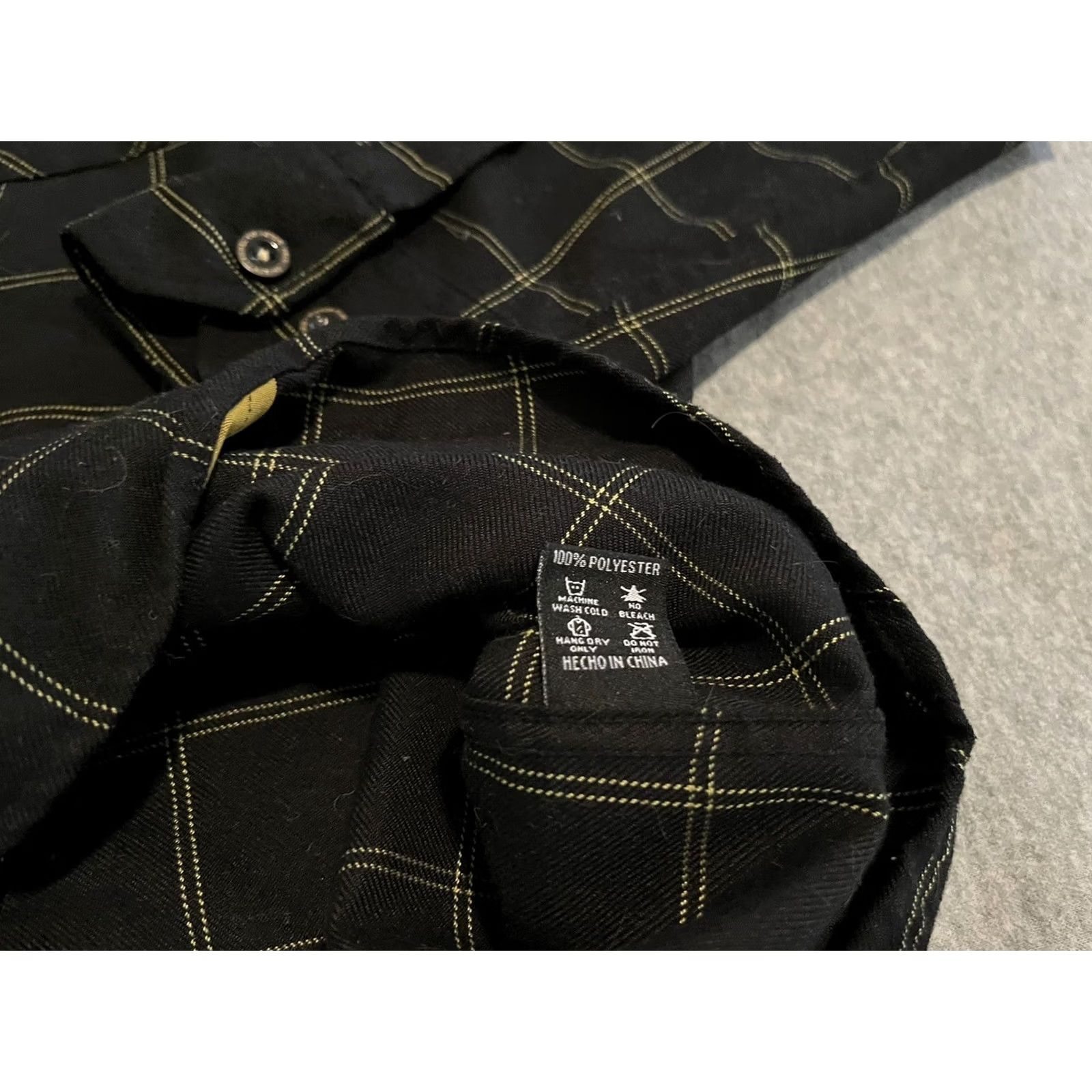 Vintage Dixxon Stay Gold Long Sleeve Snap Flannel Shirt 3XL Black Check Button-Up Mens Size US XXL / EU 58 / 5 - 3 Thumbnail
