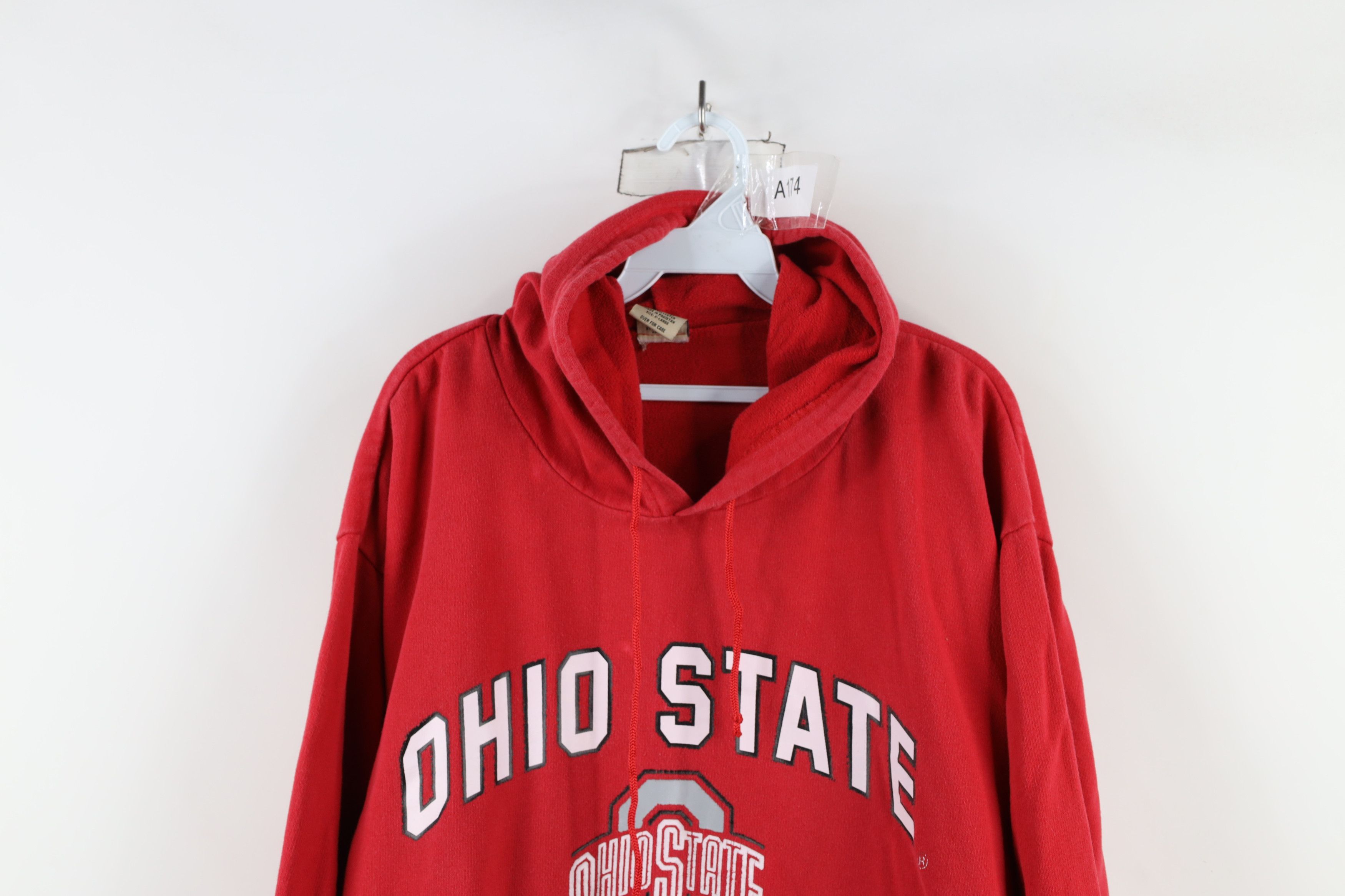 Vintage Vintage 90s Spell Ohio State University Hoodie Sweatshirt Size US XL / EU 56 / 4 - 2 Thumbnail