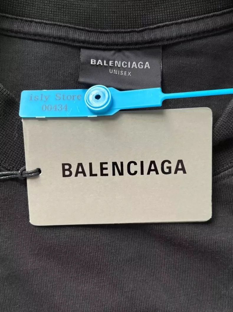 Balenciaga Balenciaga Reflective logo short sleeve T-shirt Size US XL / EU 56 / 4 - 4 Thumbnail
