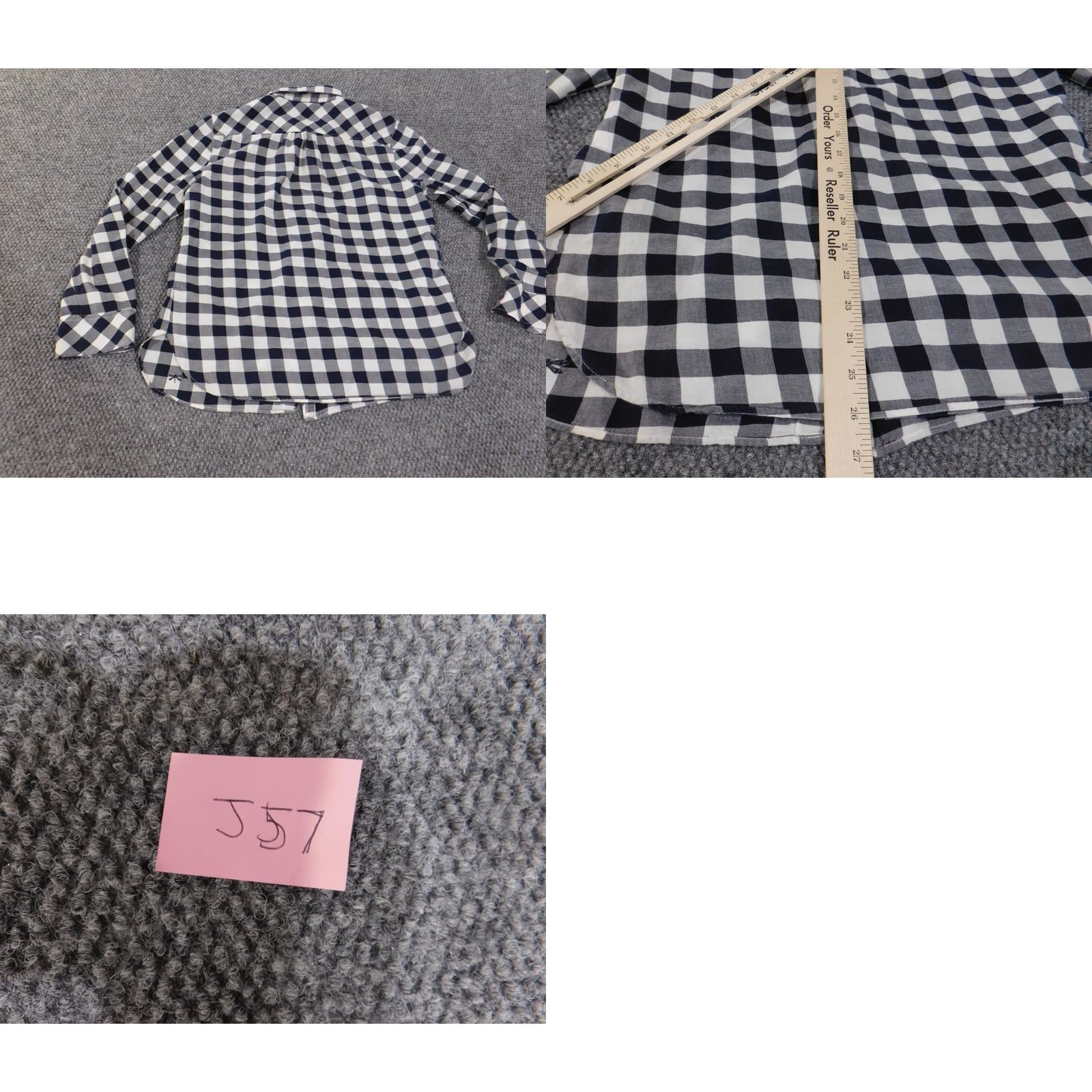 Talbots Talbots Button-Up Shirt Womens Medium Blue Plaid Cotton Casual Long Sleeve Collared Classic Basic Stretch Size M / US 6-8 / IT 42-44 - 8 Thumbnail