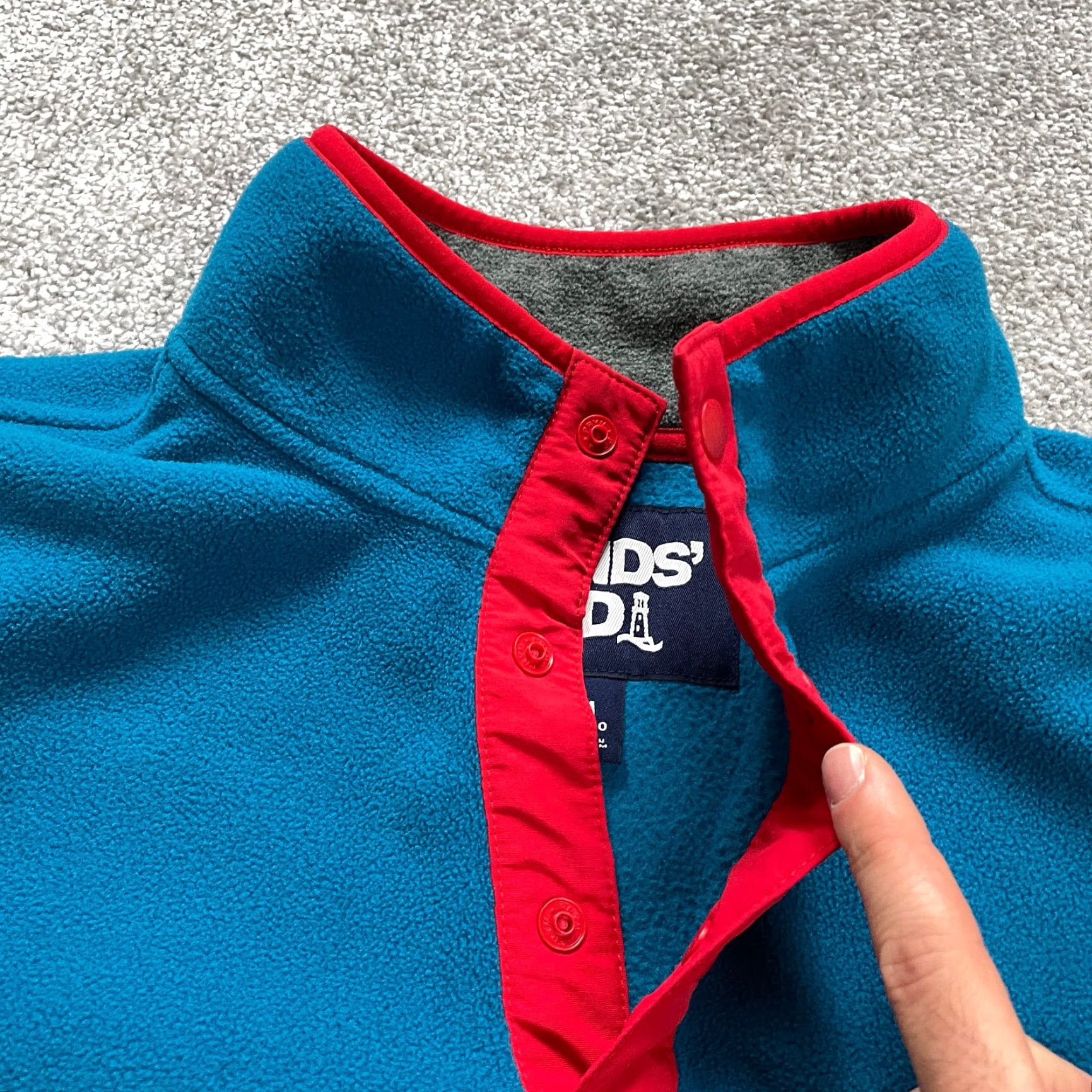 Lands' End Lands' End Fleece Jacket Womens M Outdoor Multicolor 1/4 Snap Button Up Size M / US 6-8 / IT 42-44 - 4 Thumbnail