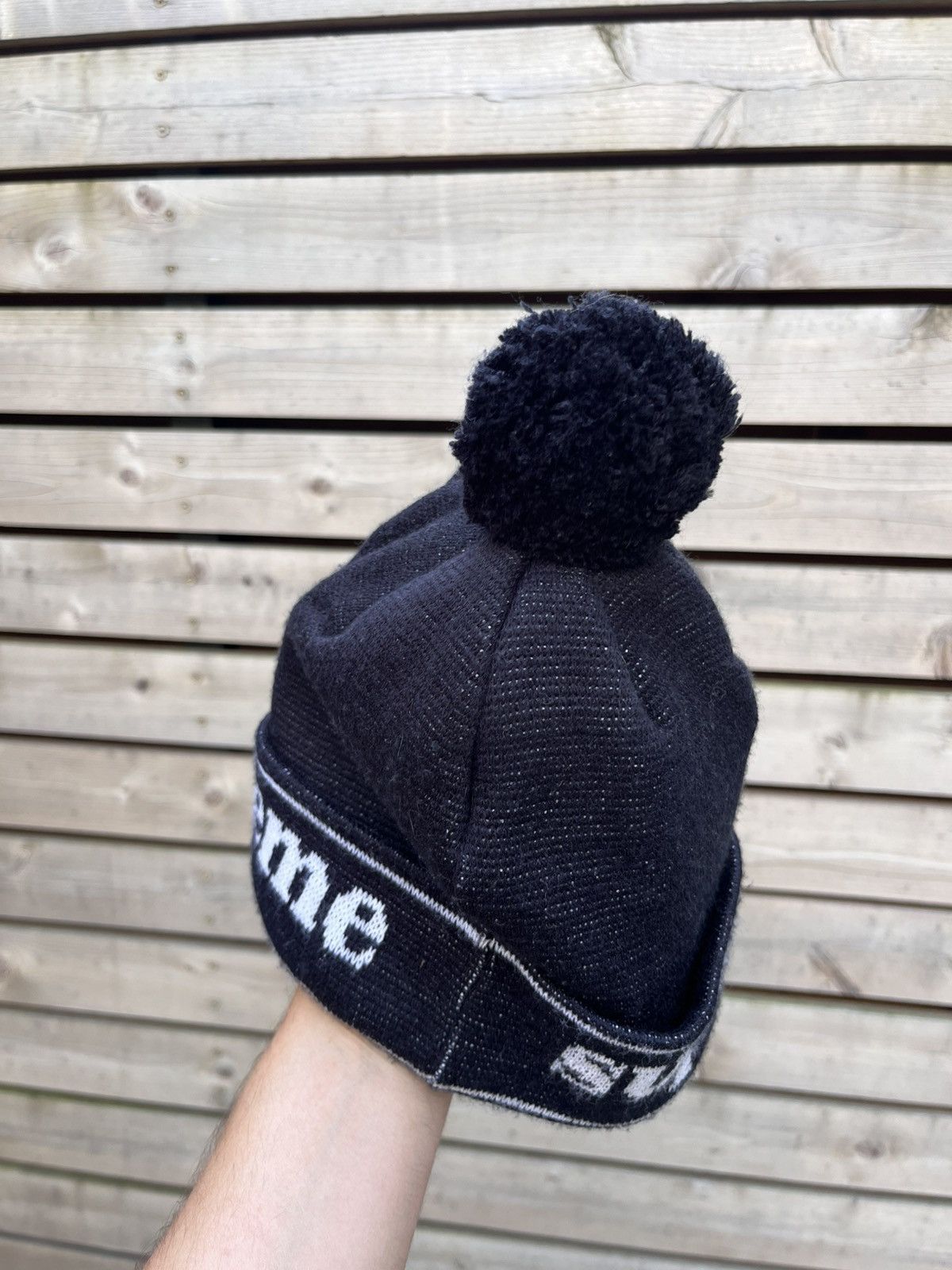 Supreme Supreme Hat Cap Big Logo Pom Beanie Size ONE SIZE - 5 Thumbnail