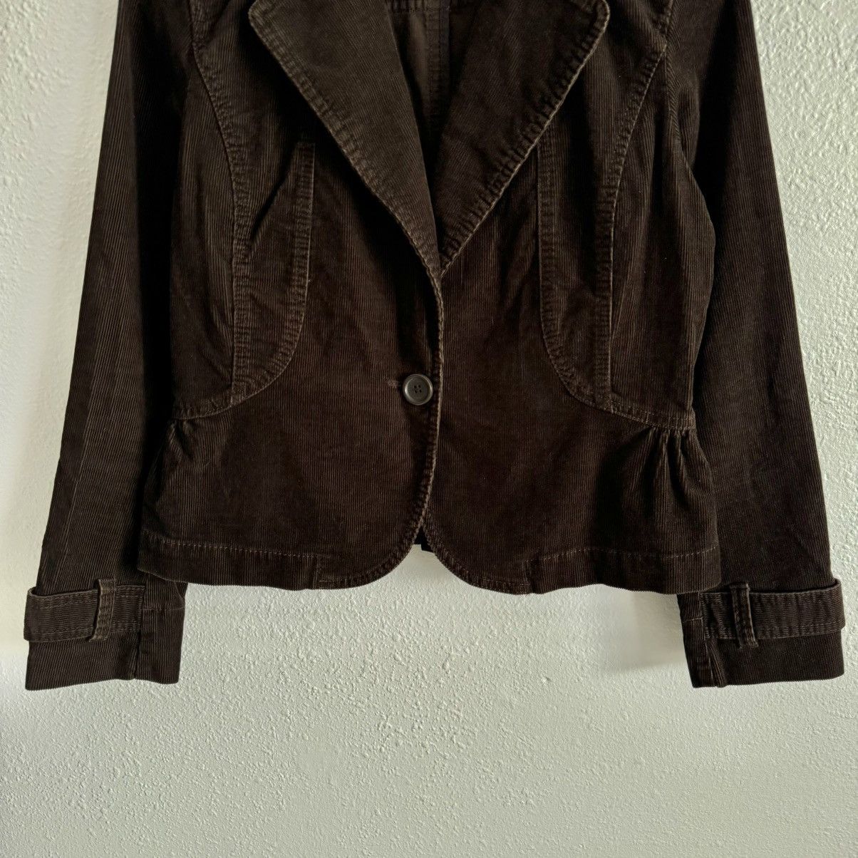 Loft LOFT Vintage Y2K 2000’s Dark Brown Corduroy Blazer Jacket Size M / US 6-8 / IT 42-44 - 4 Thumbnail