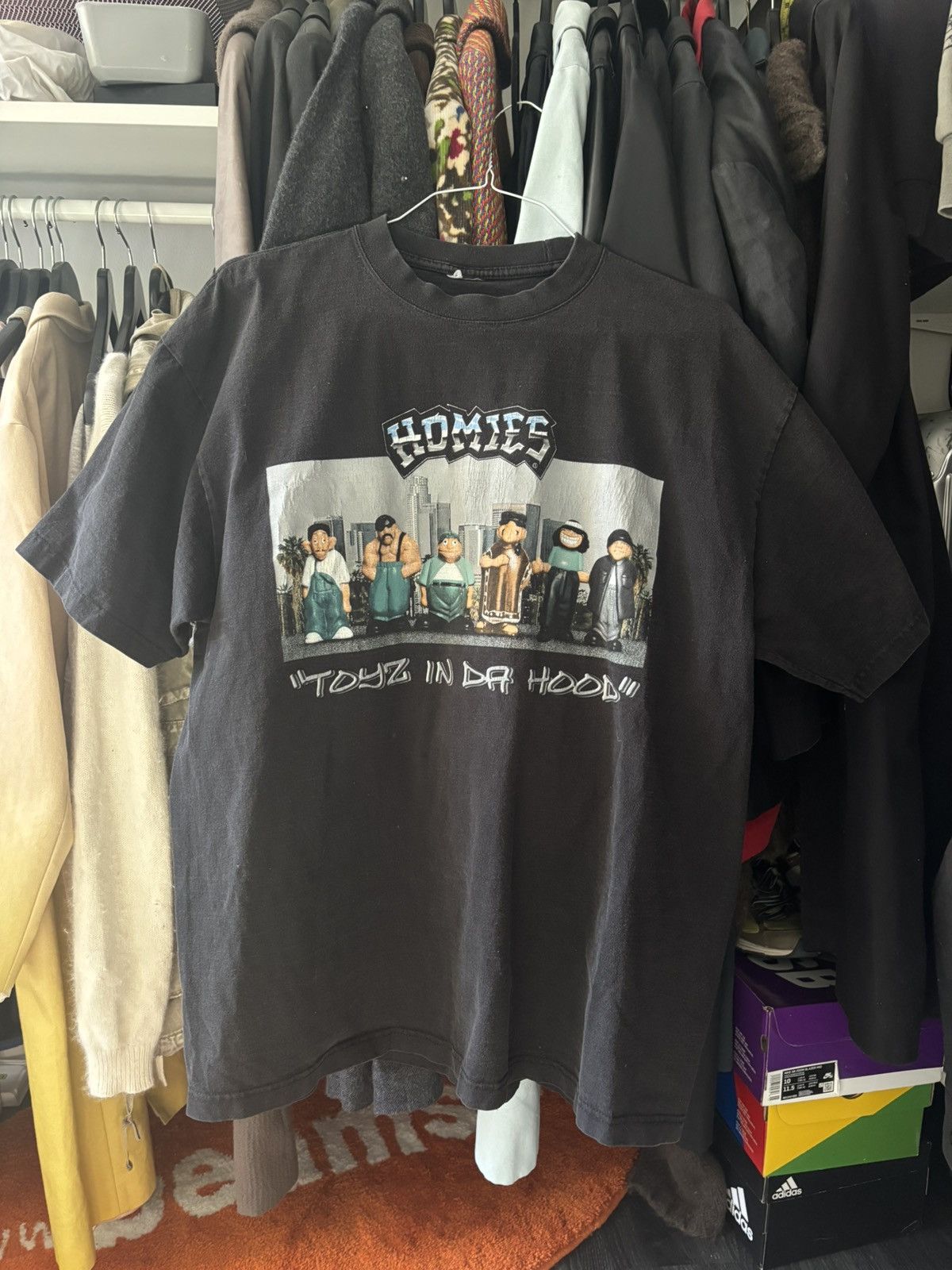 Vintage 90s Homies Toyz in da hood Shirt XXl Size US XXL / EU 58 / 5 - 2 Thumbnail